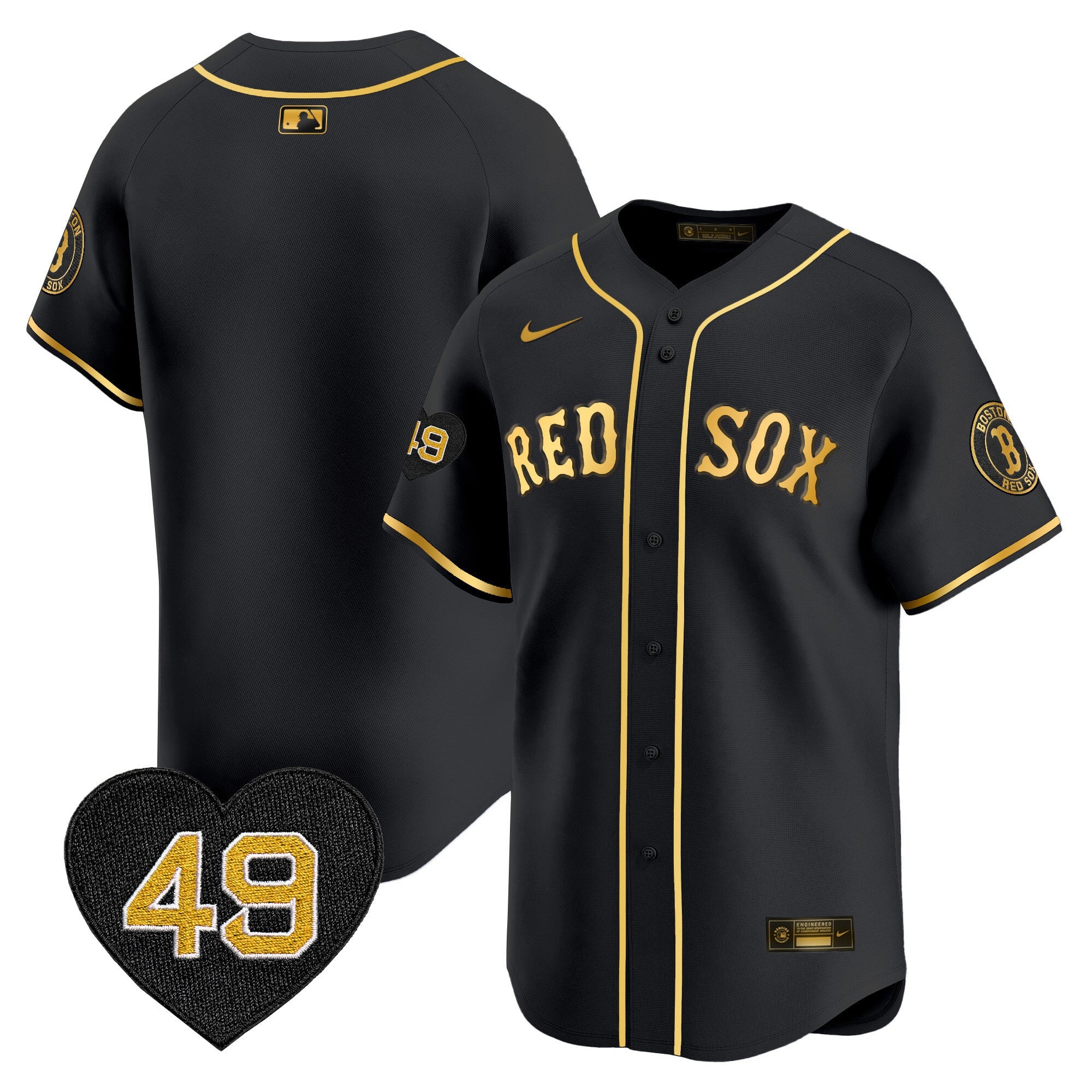 Men’s Boston Tim Wakefield Patch Vapor Premier Limited Jersey