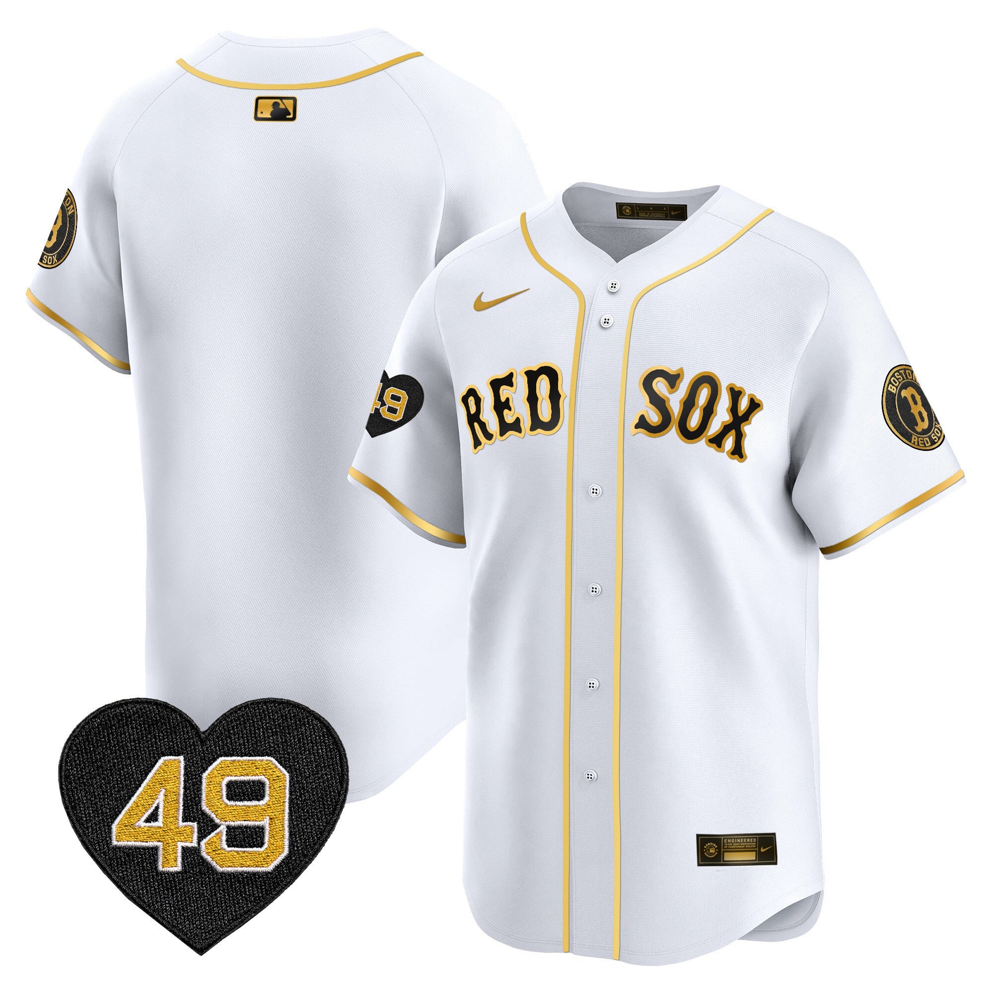 Men’s Boston Tim Wakefield Patch Vapor Premier Limited Jersey