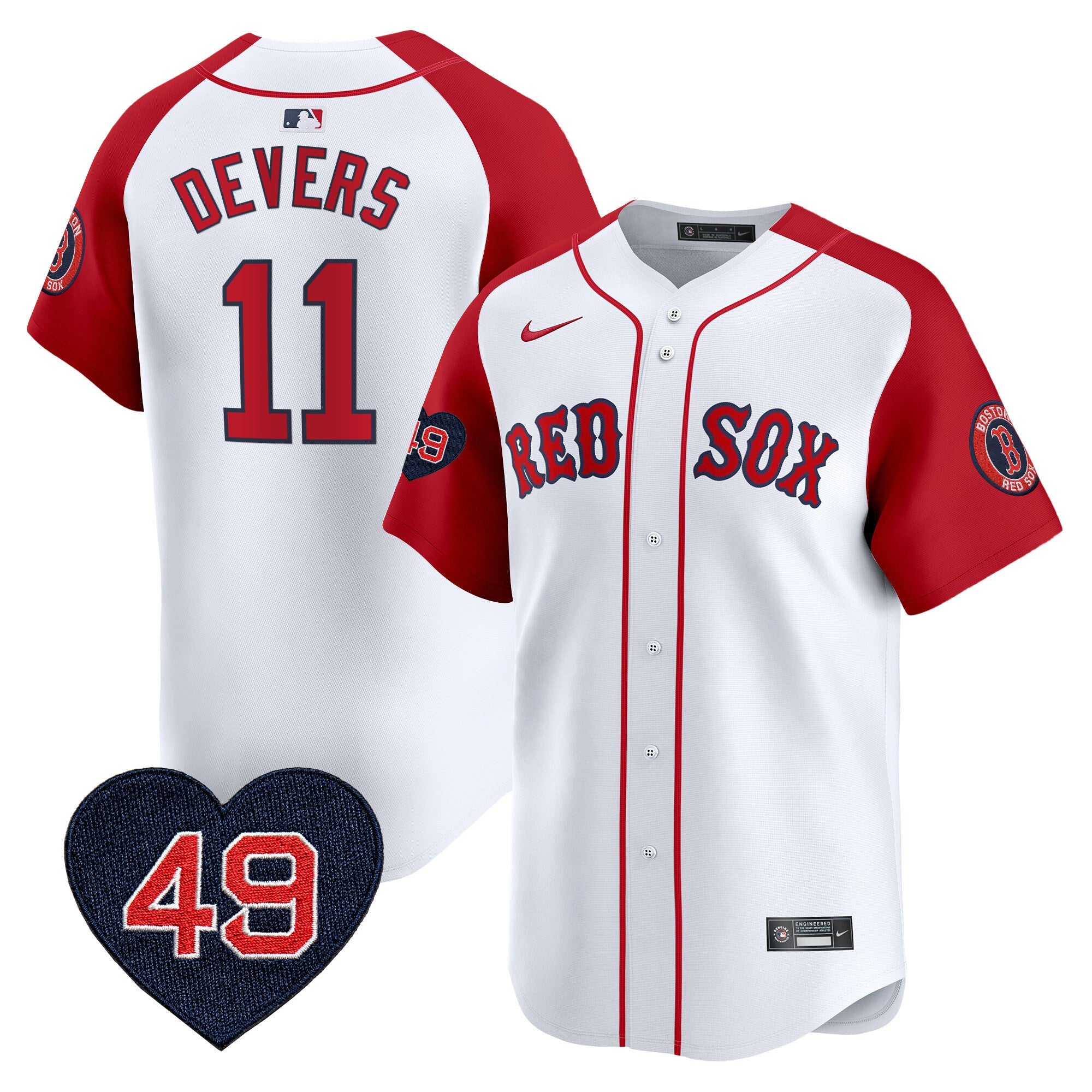 Men’s Boston Tim Wakefield Patch Vapor Premier Limited Jersey