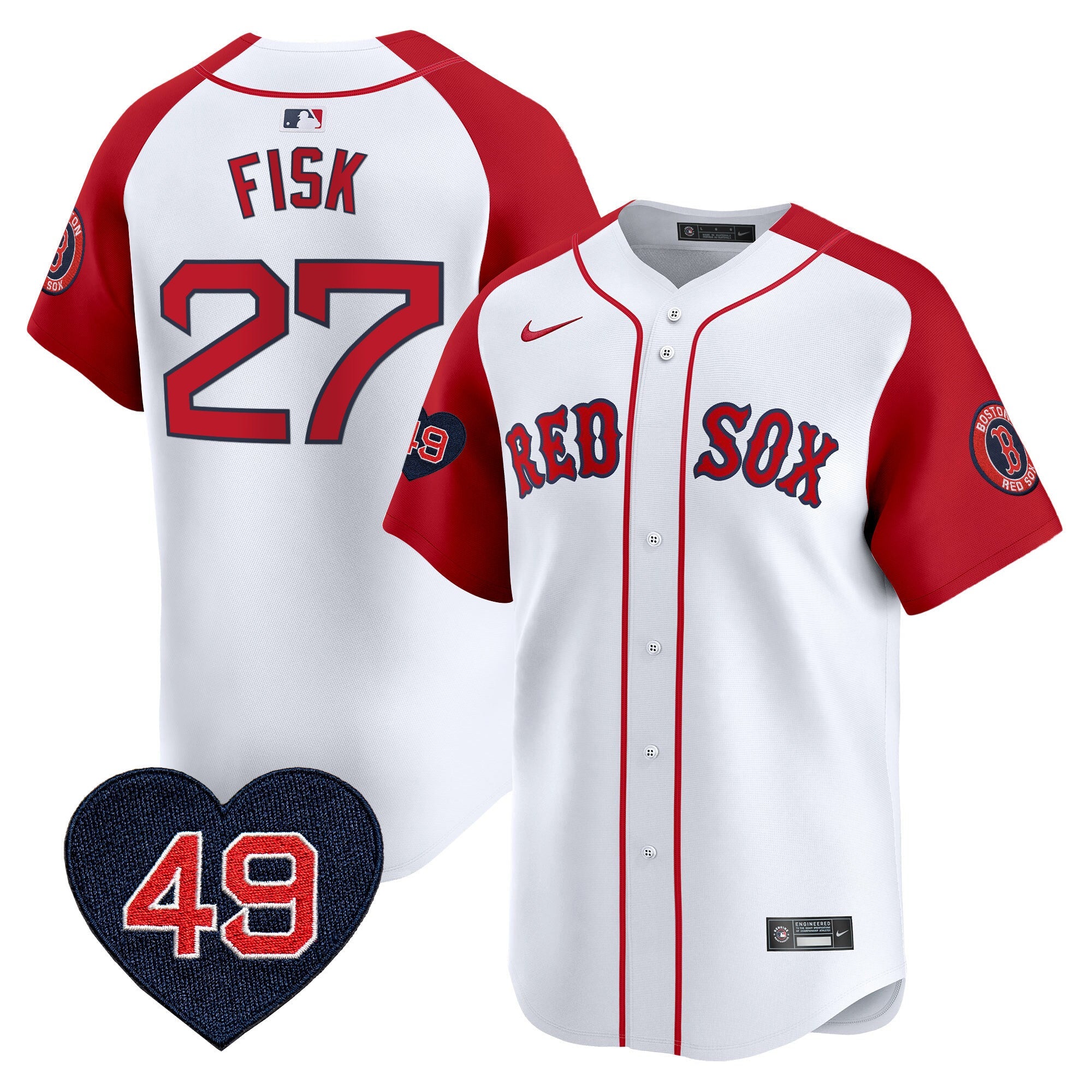 Men’s Boston Tim Wakefield Patch Vapor Premier Limited Jersey