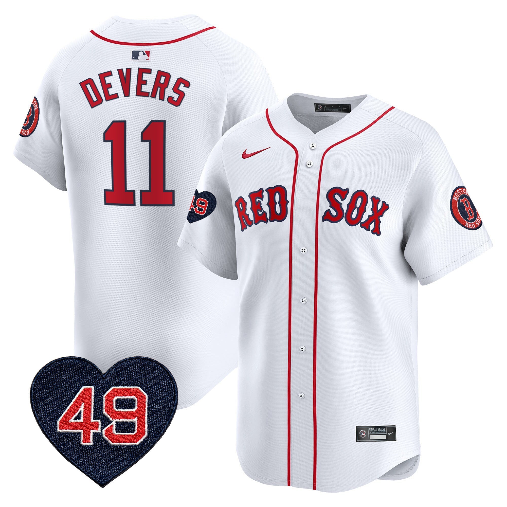Men’s Boston Tim Wakefield Patch Vapor Premier Limited Jersey