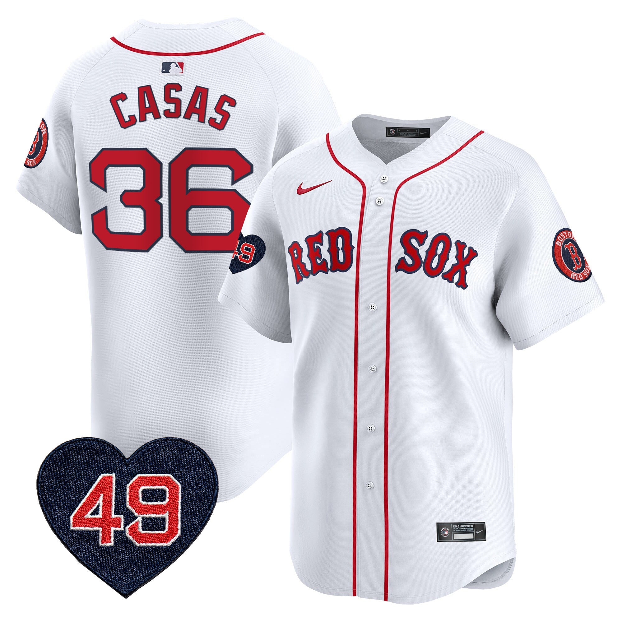 Men’s Boston Tim Wakefield Patch Vapor Premier Limited Jersey