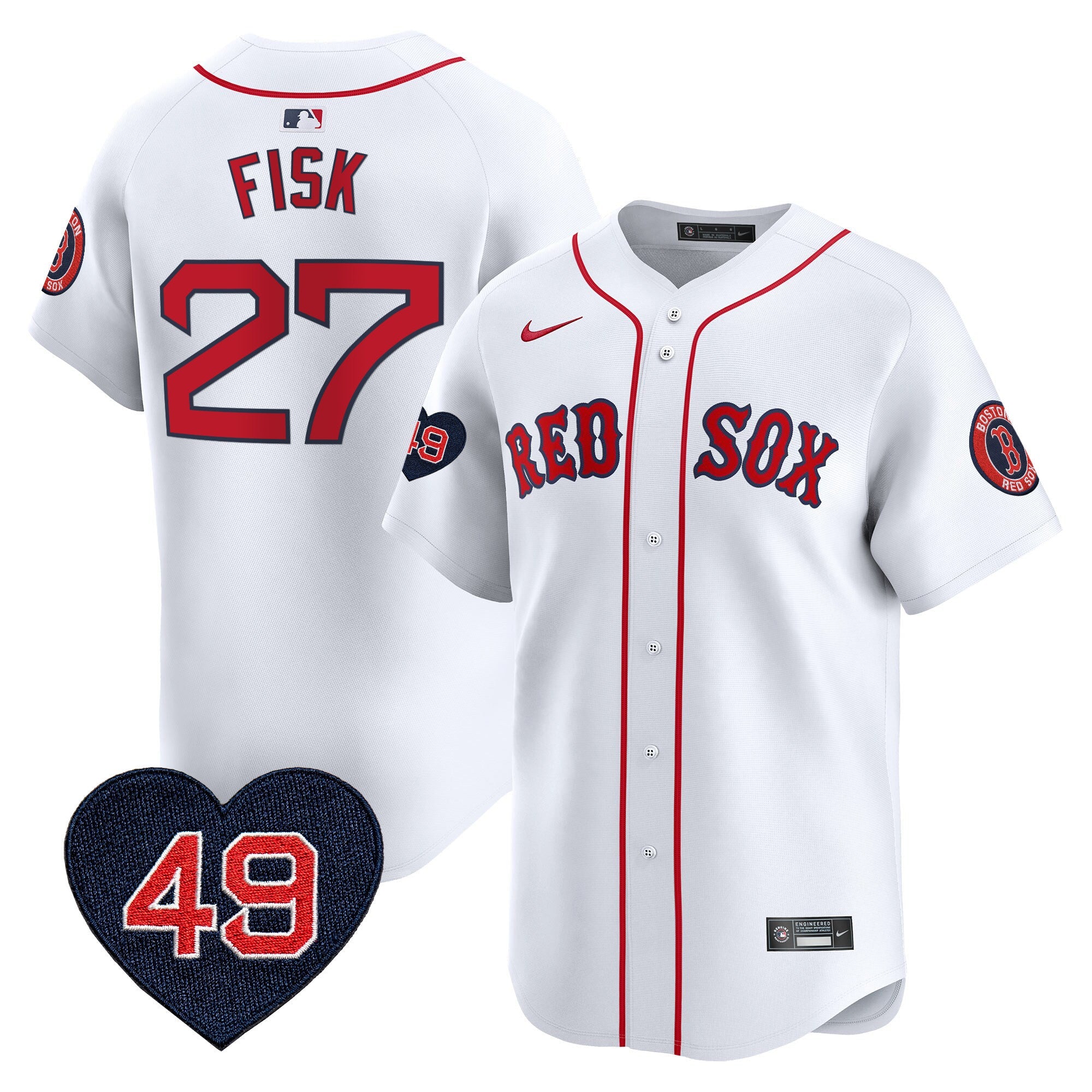 Men’s Boston Tim Wakefield Patch Vapor Premier Limited Jersey