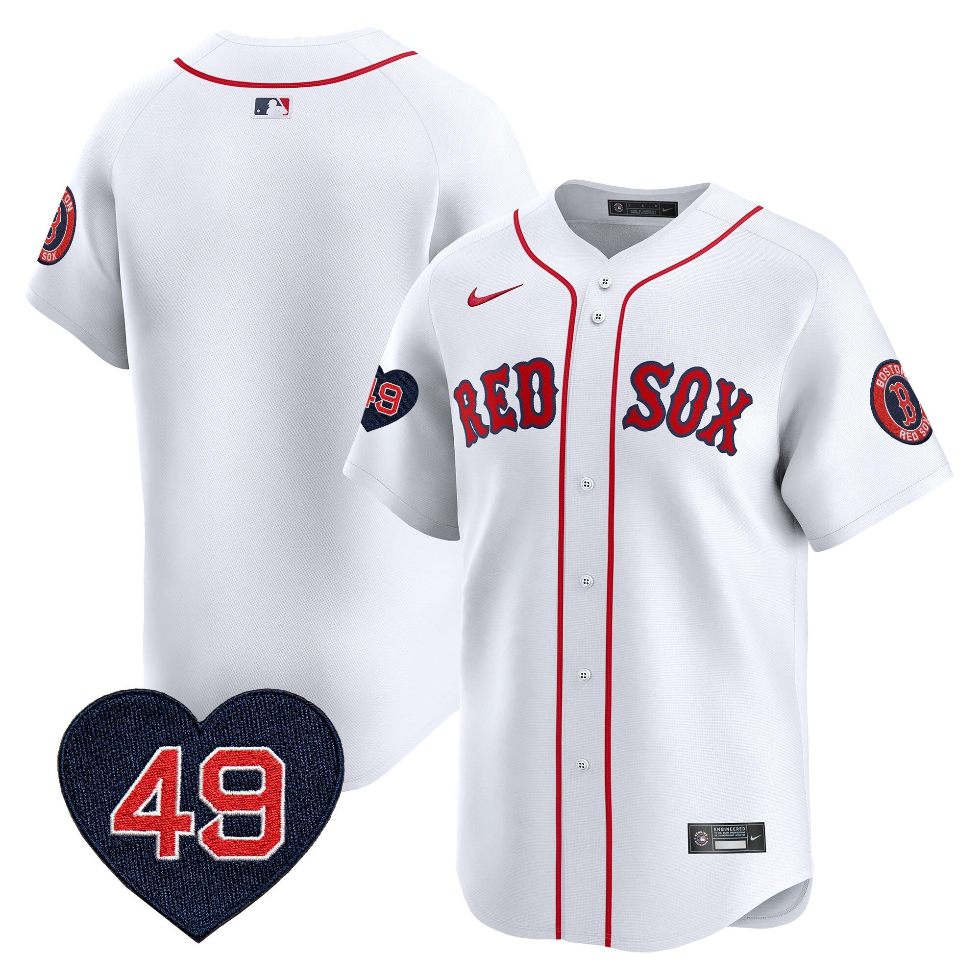 Men’s Boston Tim Wakefield Patch Vapor Premier Limited Jersey