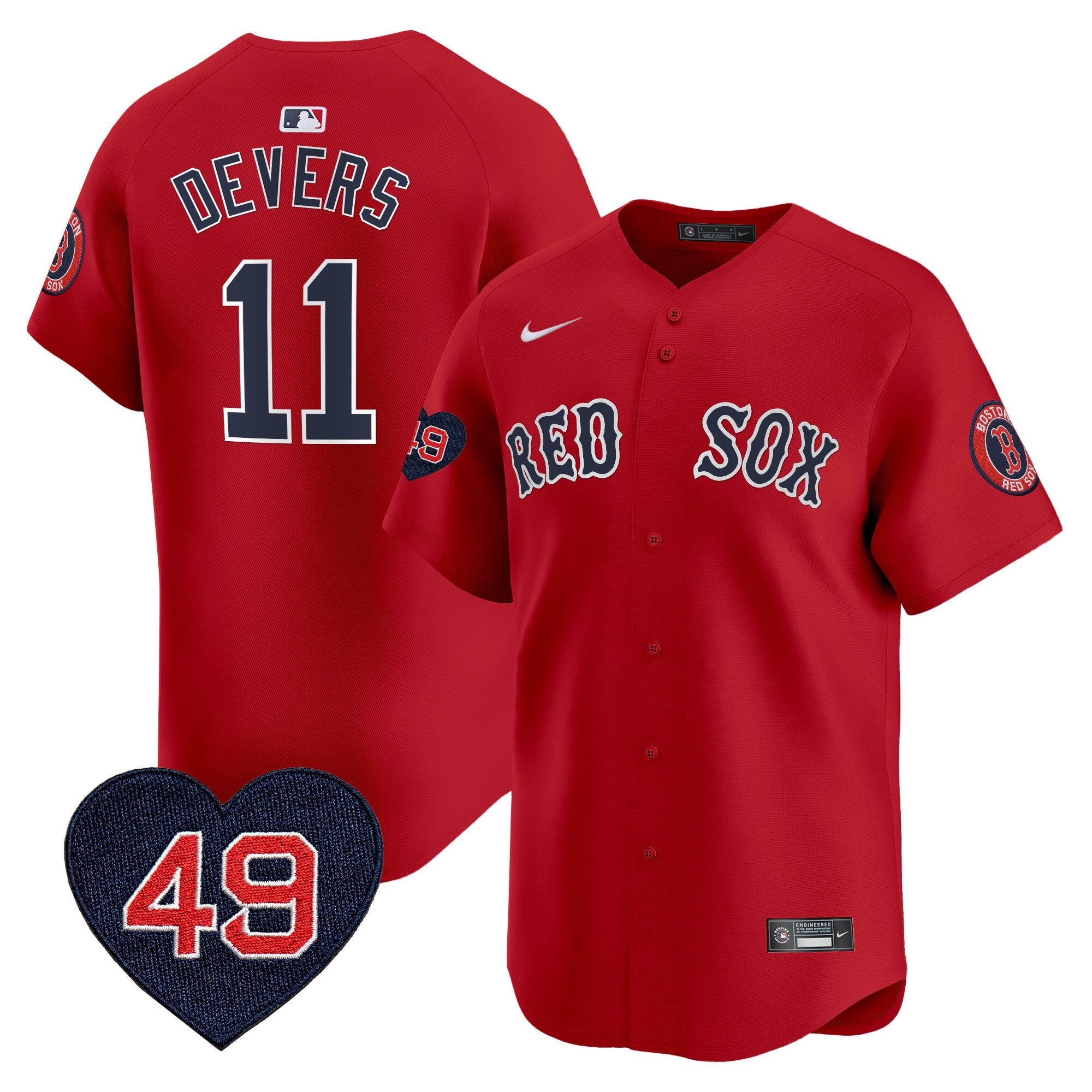 Men’s Boston Tim Wakefield Patch Vapor Premier Limited Jersey
