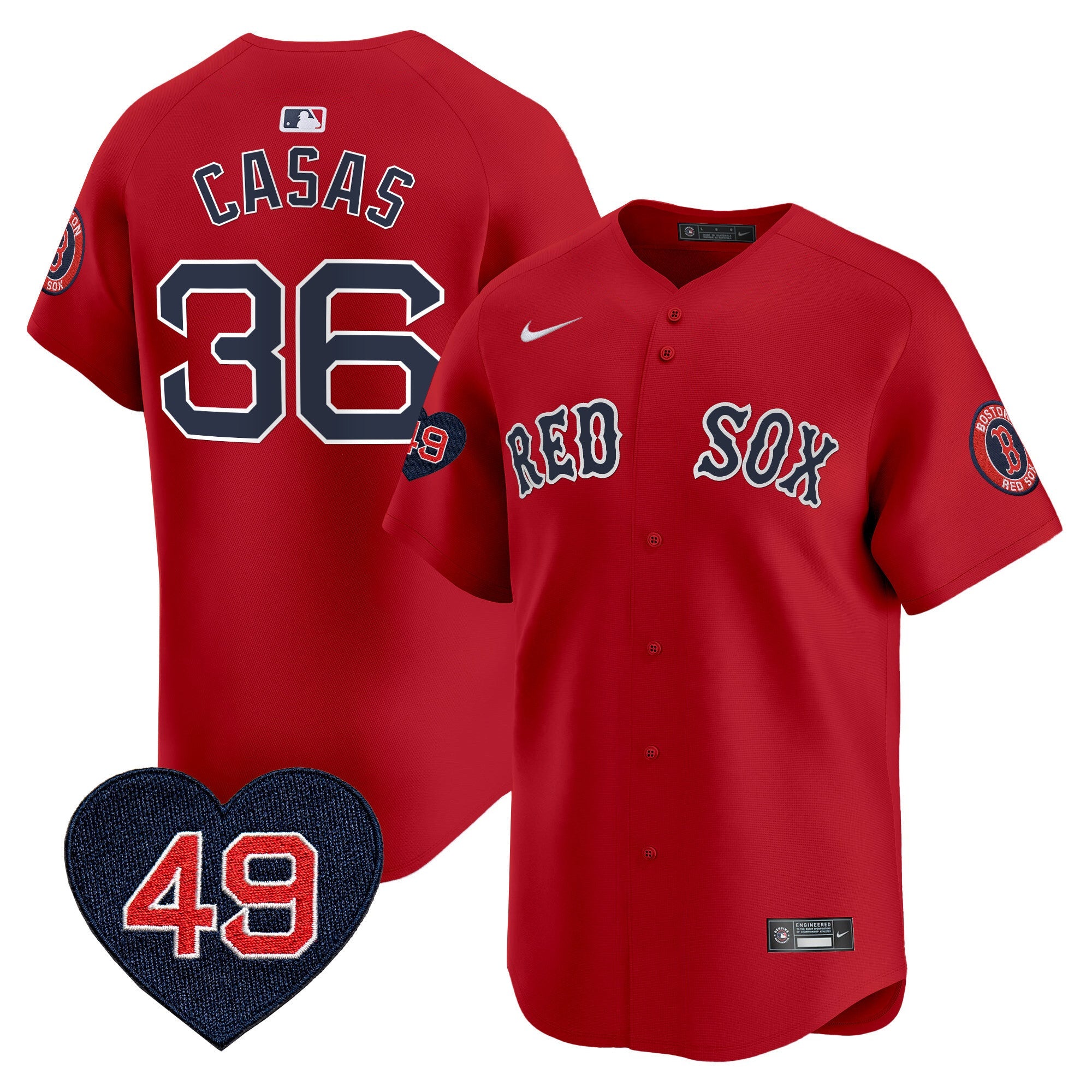 Men’s Boston Tim Wakefield Patch Vapor Premier Limited Jersey