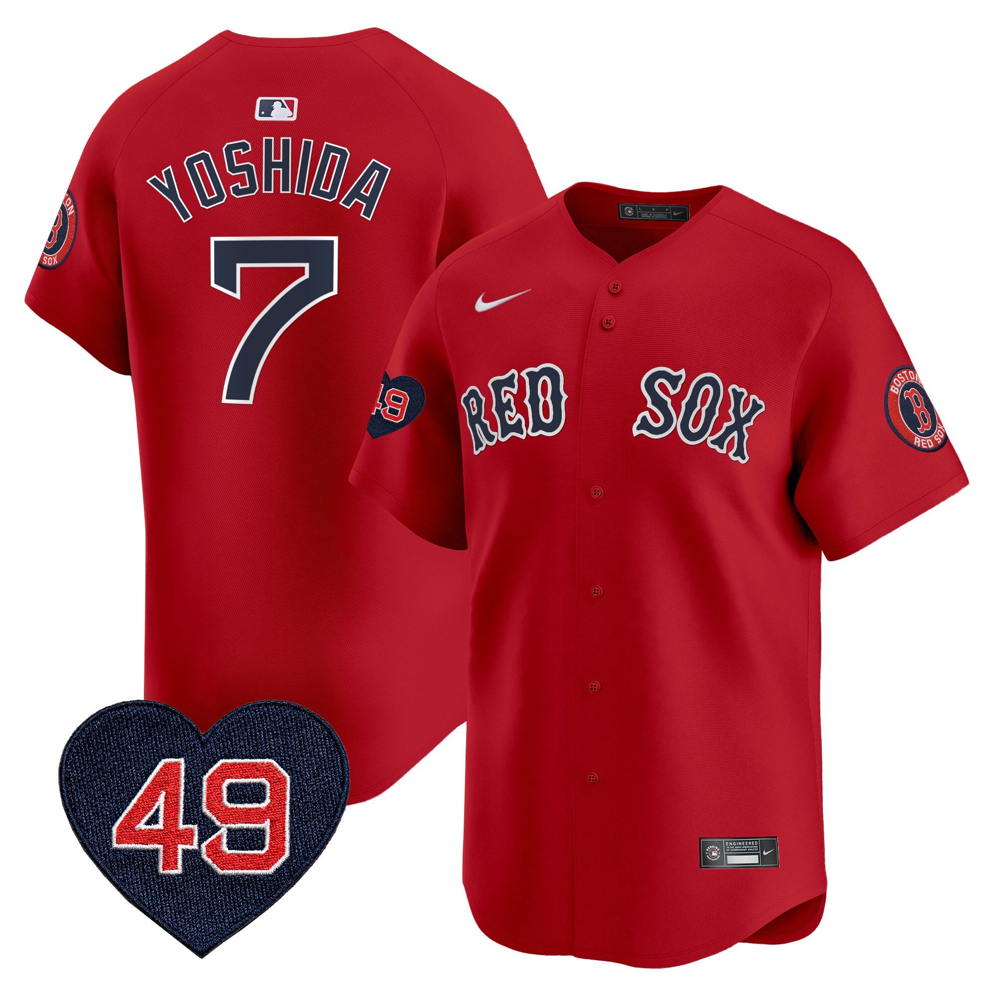 Men’s Boston Tim Wakefield Patch Vapor Premier Limited Jersey