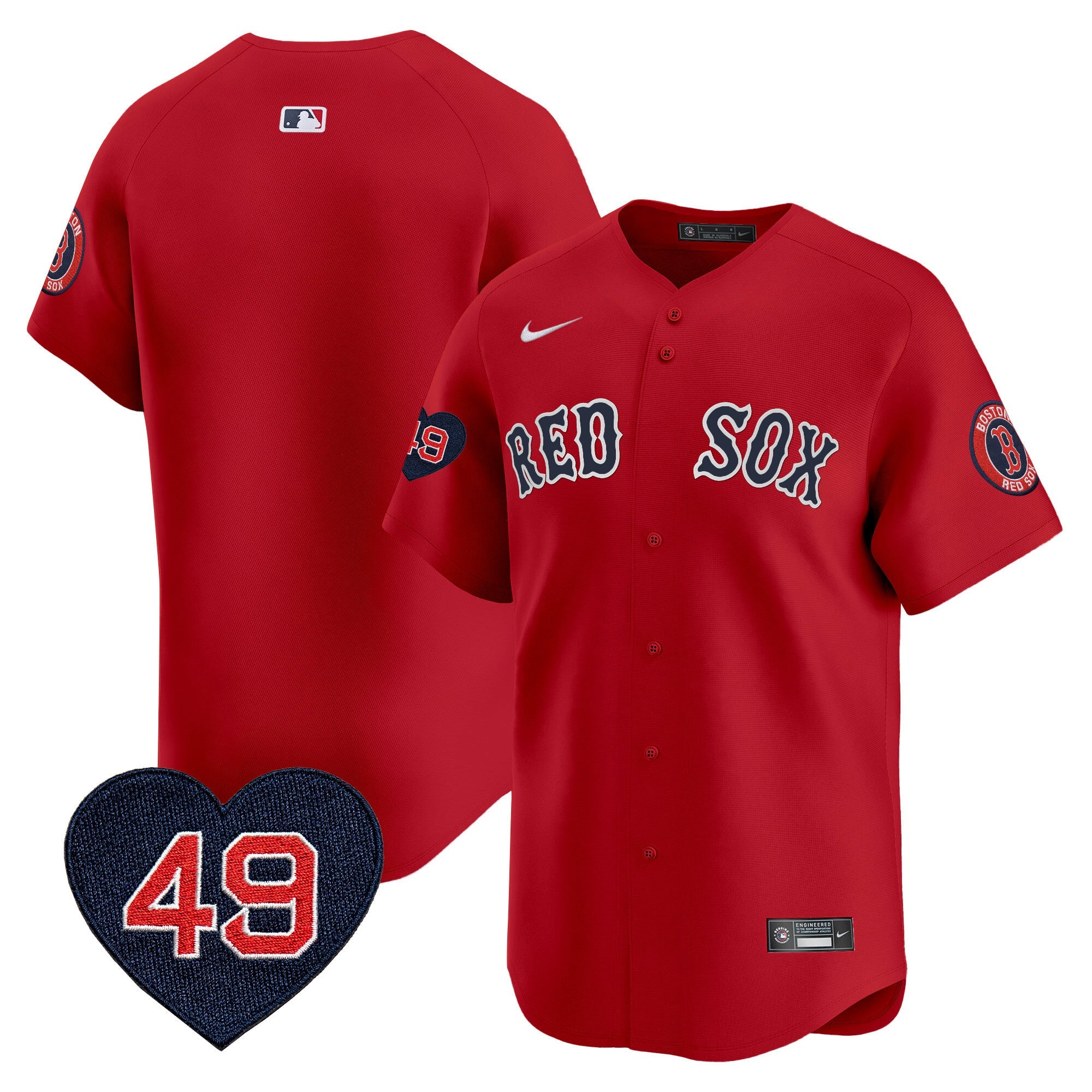 Men’s Boston Tim Wakefield Patch Vapor Premier Limited Jersey