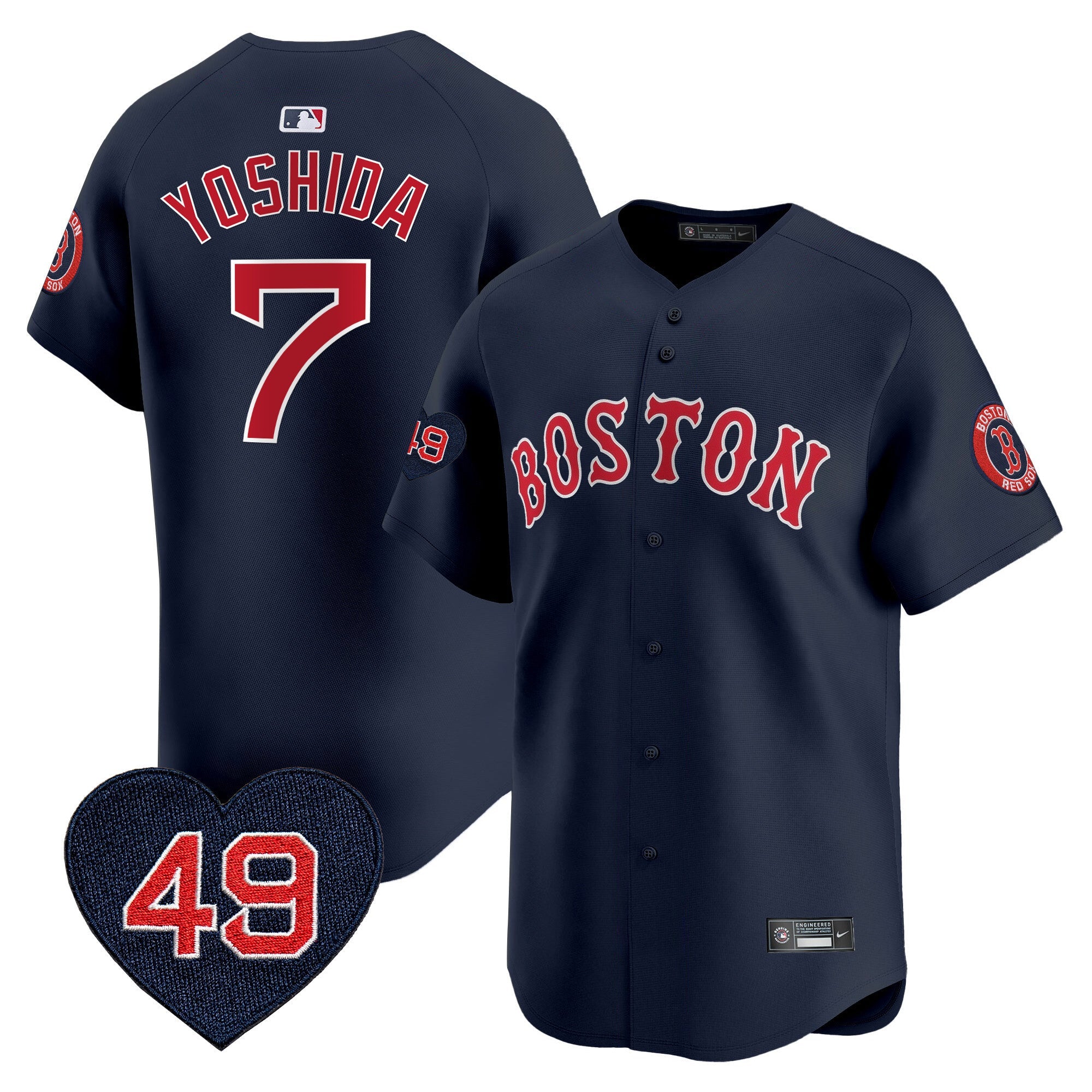 Men’s Boston Tim Wakefield Patch Vapor Premier Limited Jersey