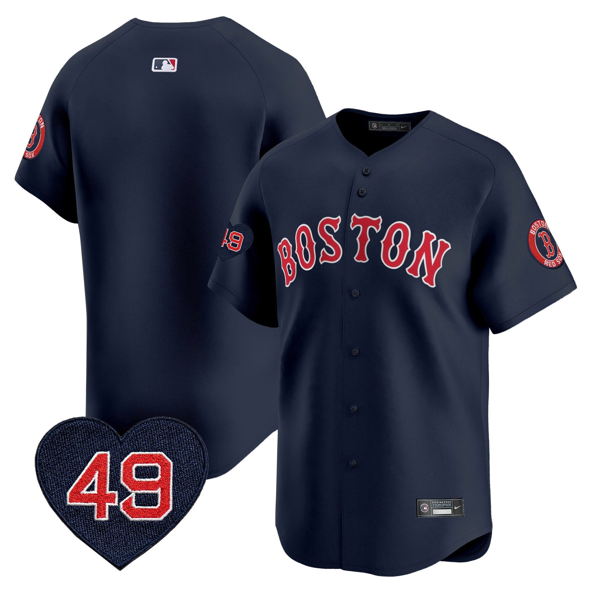 Men’s Boston Tim Wakefield Patch Vapor Premier Limited Jersey