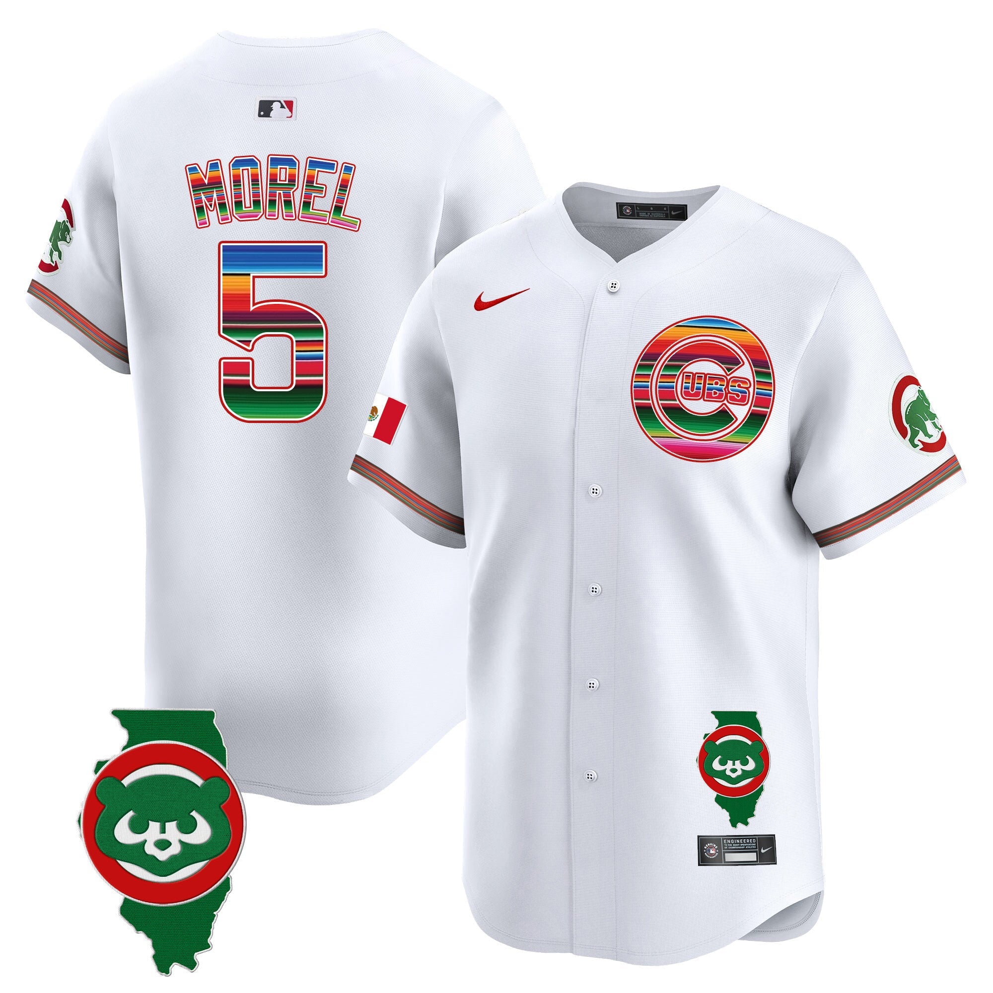 Men’s Chicago Mexico Illinois Patch Vapor Premier Limited Jersey
