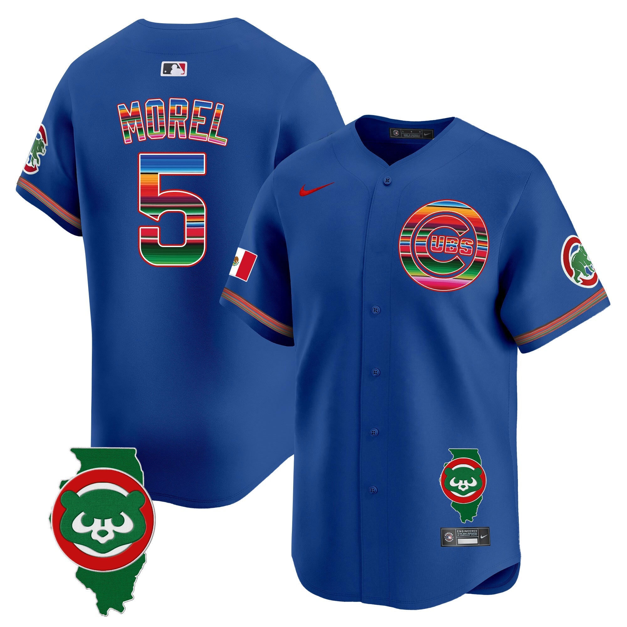 Men’s Chicago Mexico Illinois Patch Vapor Premier Limited Jersey