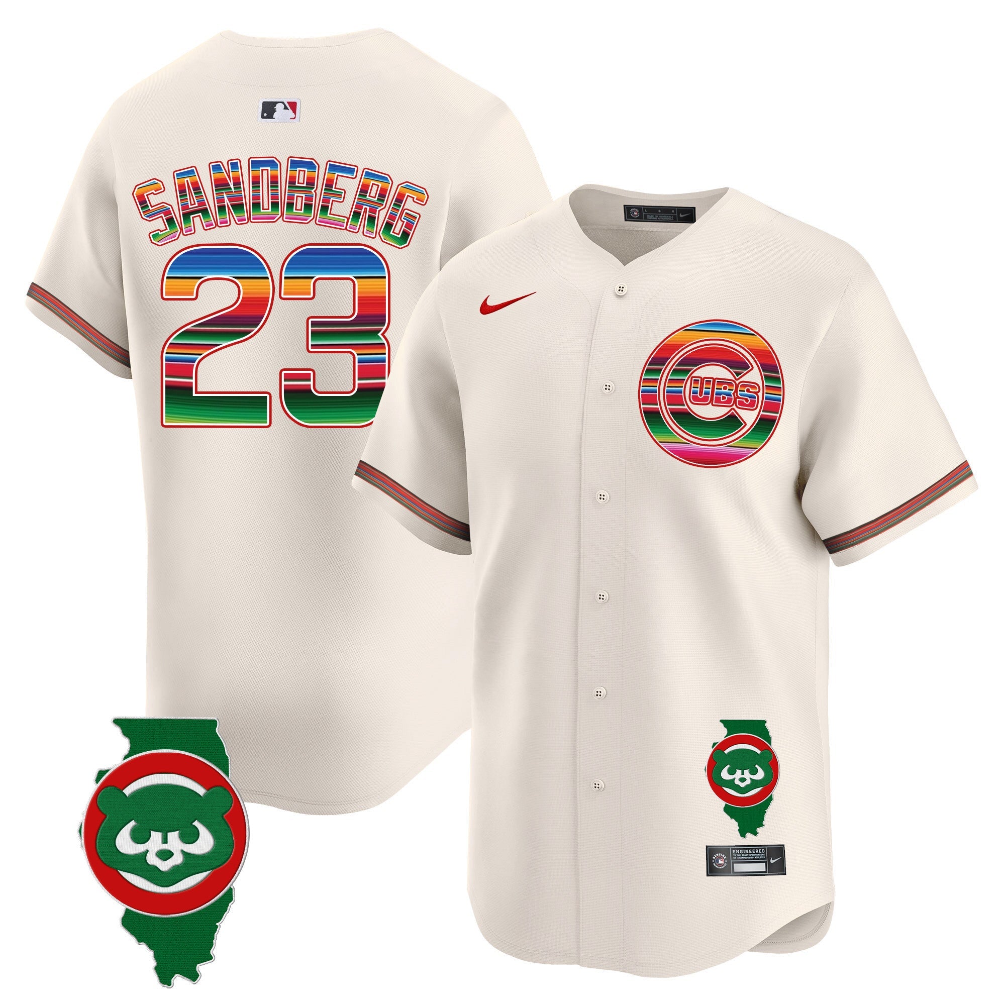 Men’s Chicago Mexico Illinois Patch Vapor Premier Limited Jersey