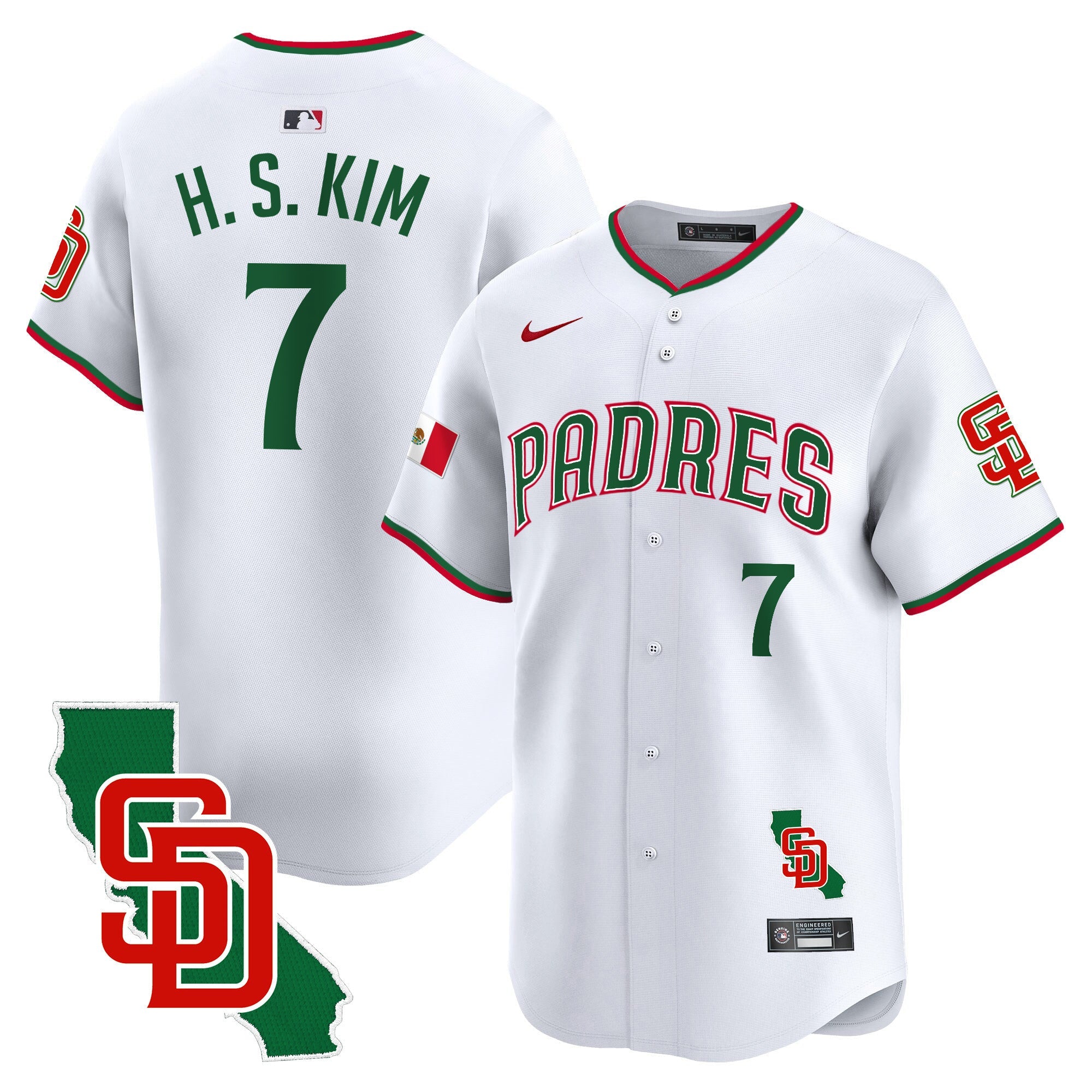 Men’s Mexico California Patch Vapor Premier Limited Jersey V5