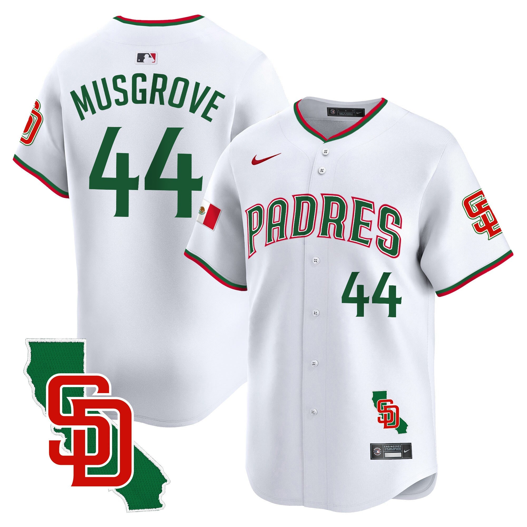 Men’s Mexico California Patch Vapor Premier Limited Jersey V5