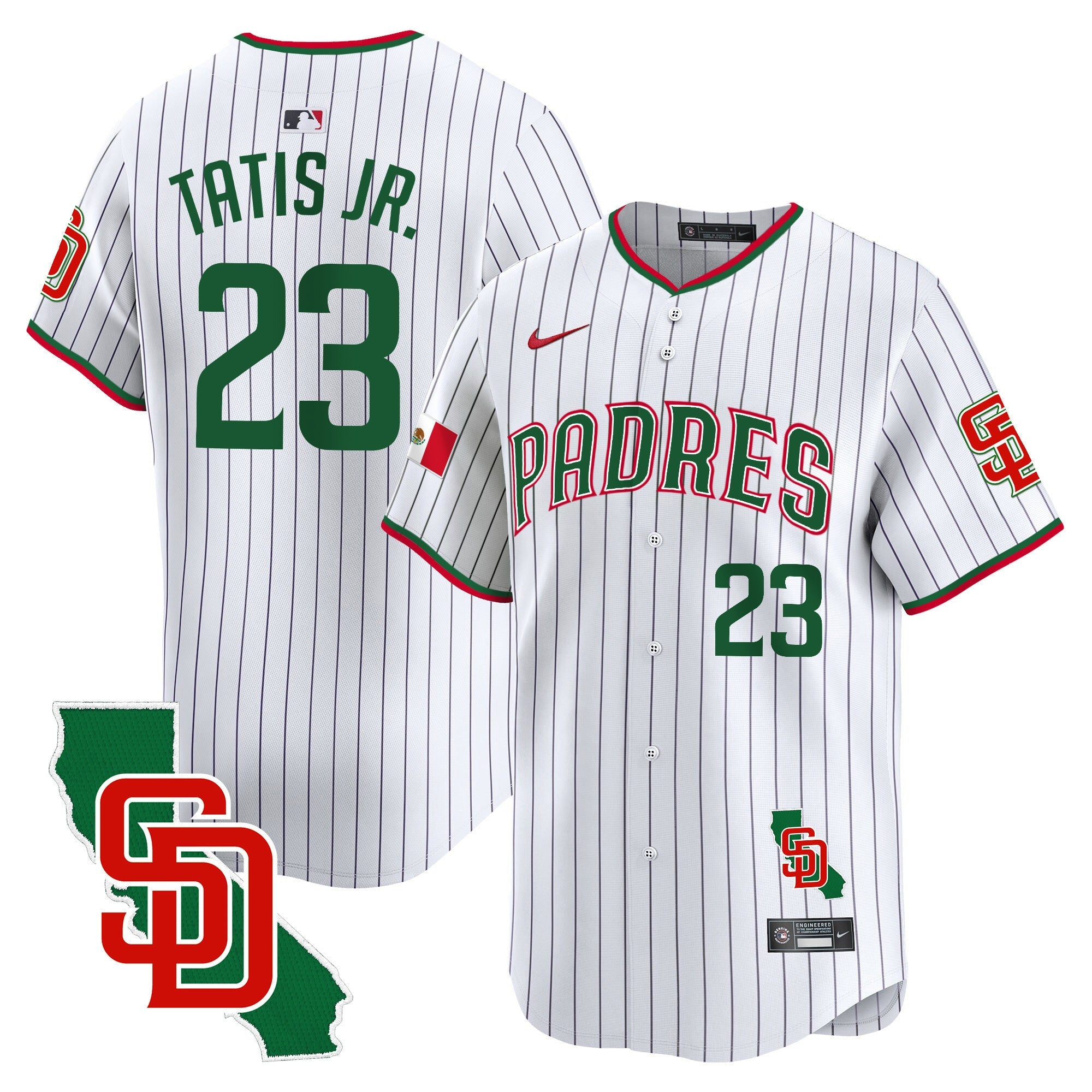 Men’s Mexico California Patch Vapor Premier Limited Jersey V5