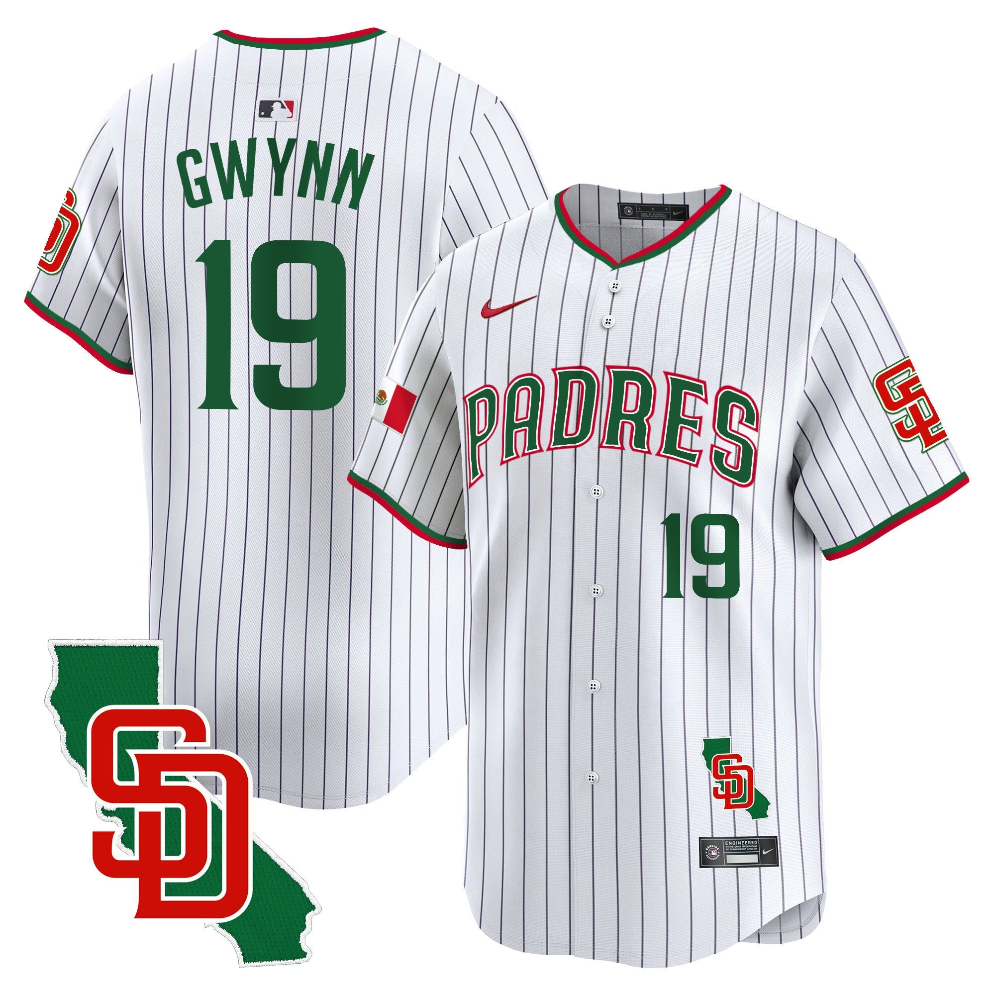 Men’s Mexico California Patch Vapor Premier Limited Jersey V5
