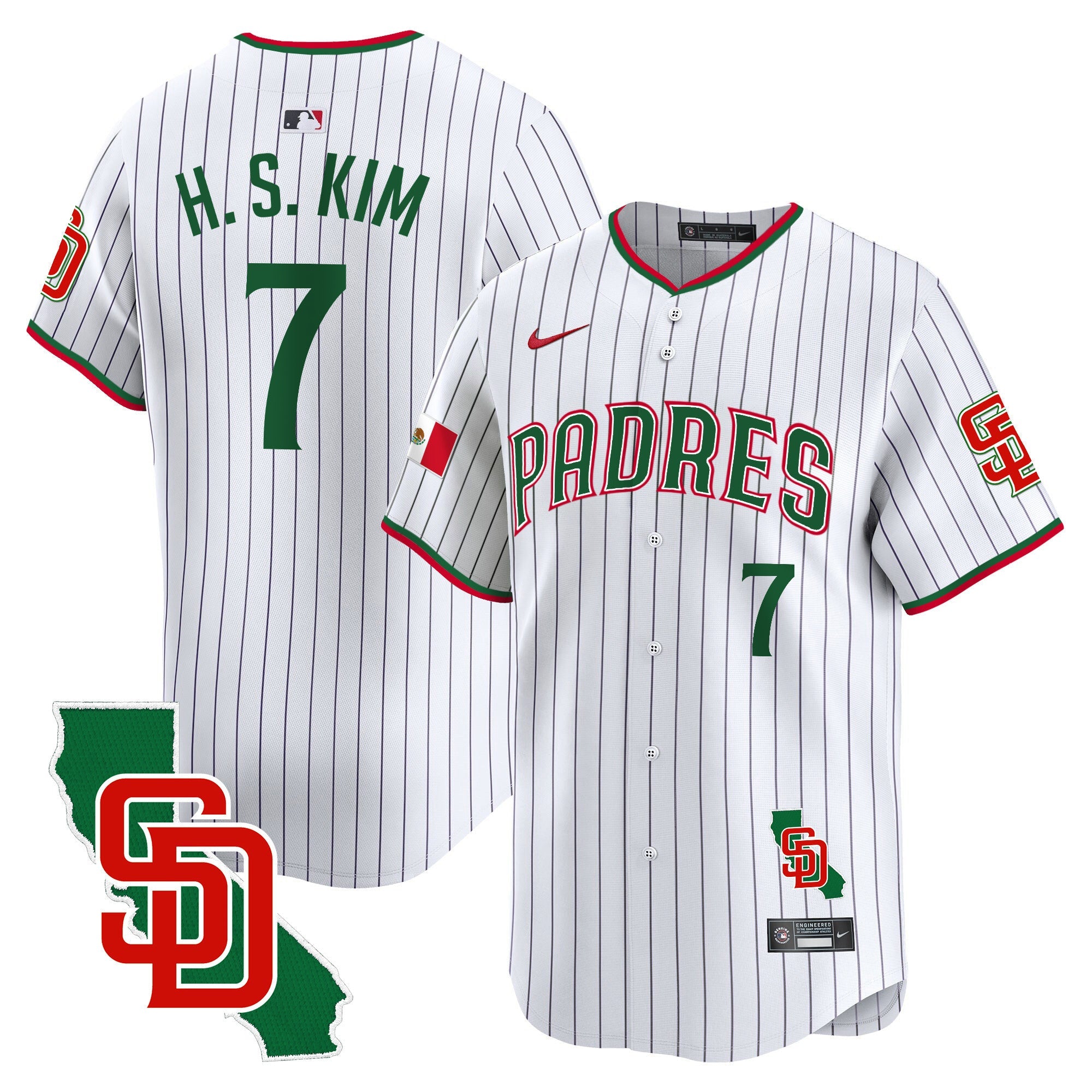 Men’s Mexico California Patch Vapor Premier Limited Jersey V5