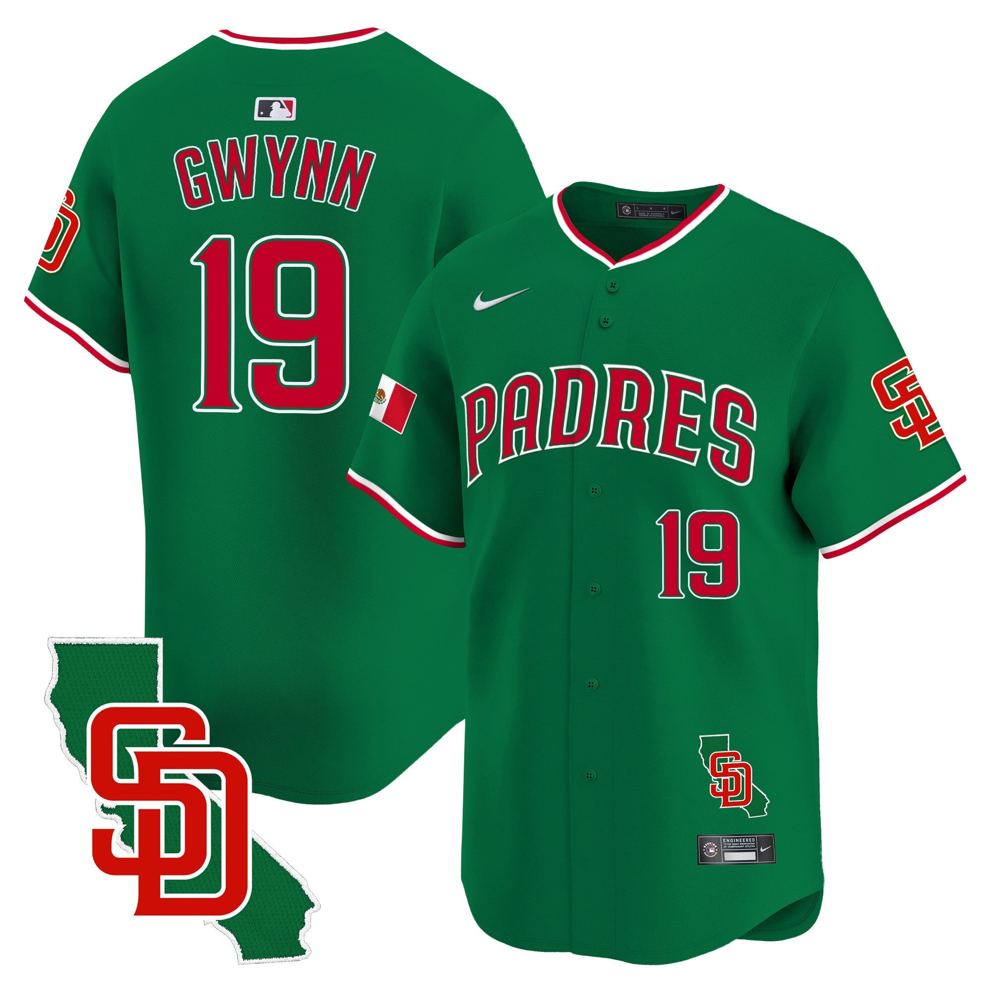 Men’s Mexico California Patch Vapor Premier Limited Jersey V5