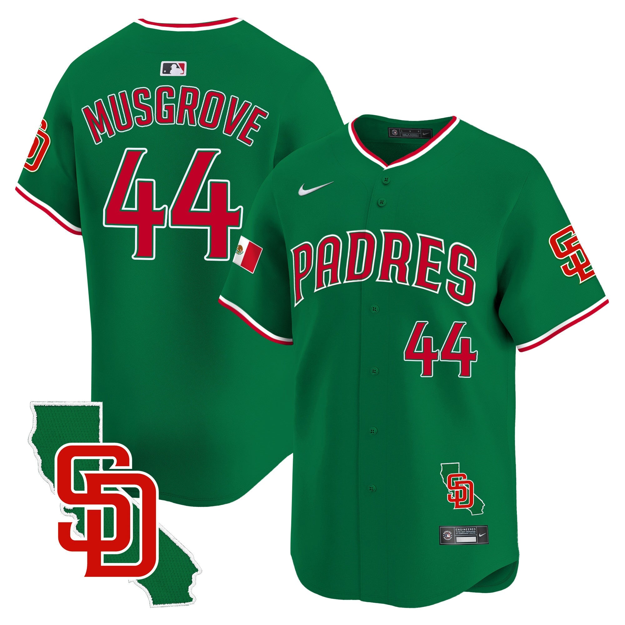 Men’s Mexico California Patch Vapor Premier Limited Jersey V5