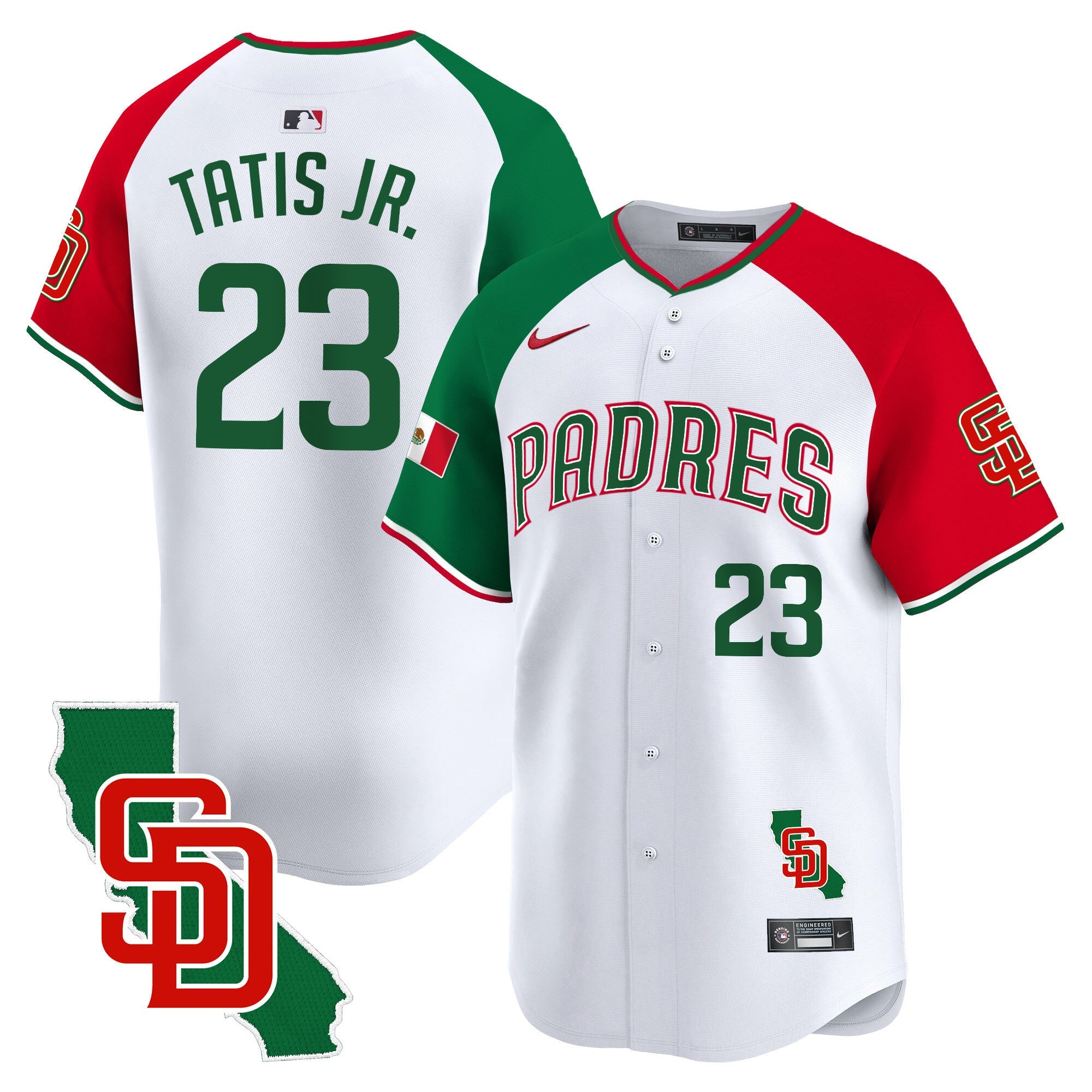 Men’s Mexico California Patch Vapor Premier Limited Jersey V5