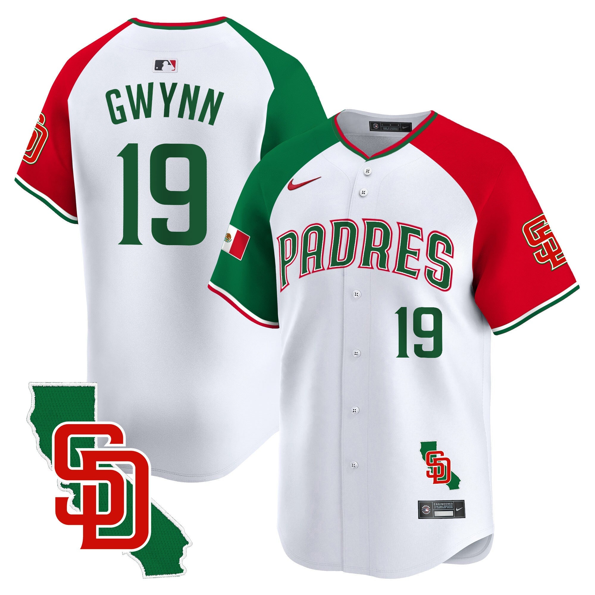 Men’s Mexico California Patch Vapor Premier Limited Jersey V5