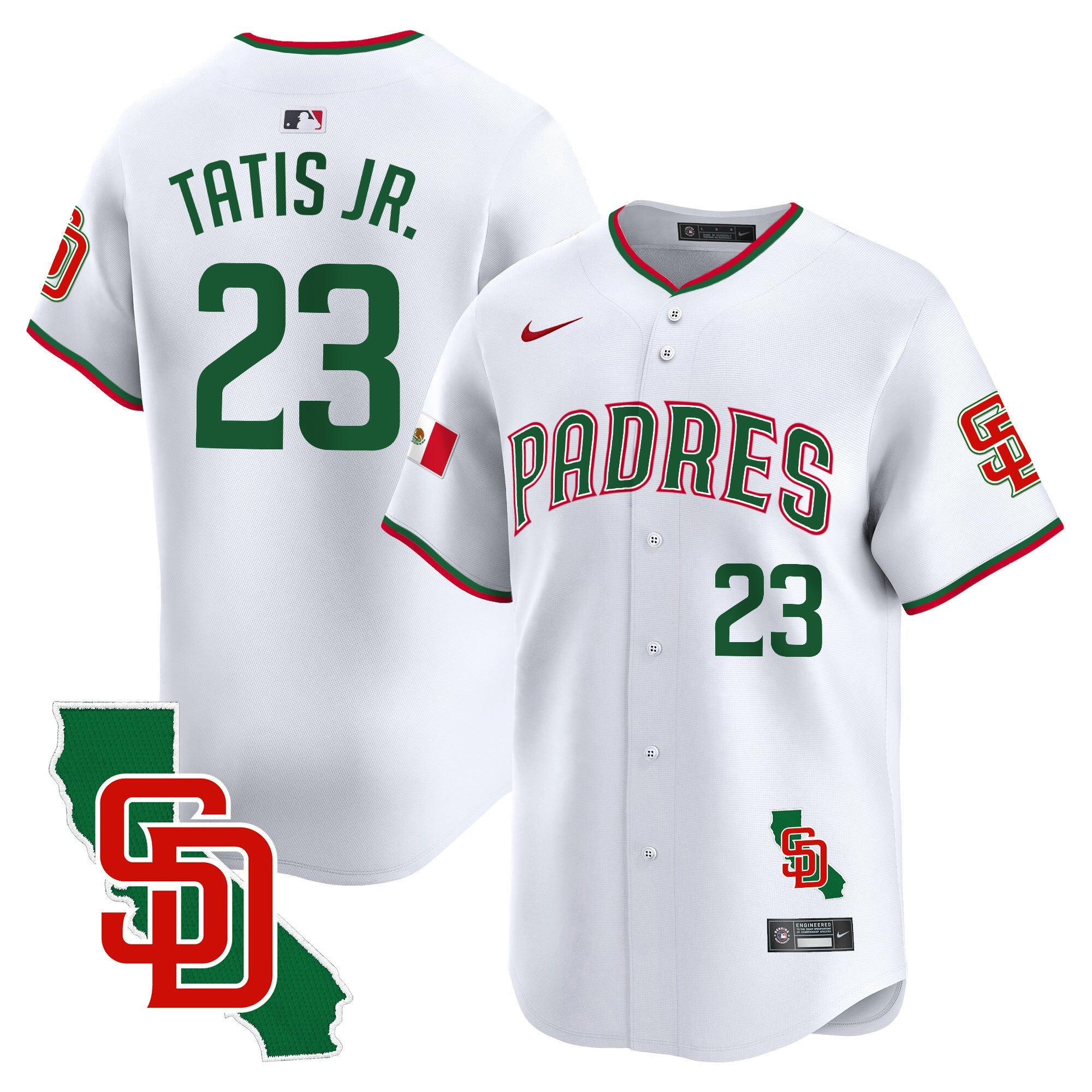 Men’s Mexico California Patch Vapor Premier Limited Jersey V5