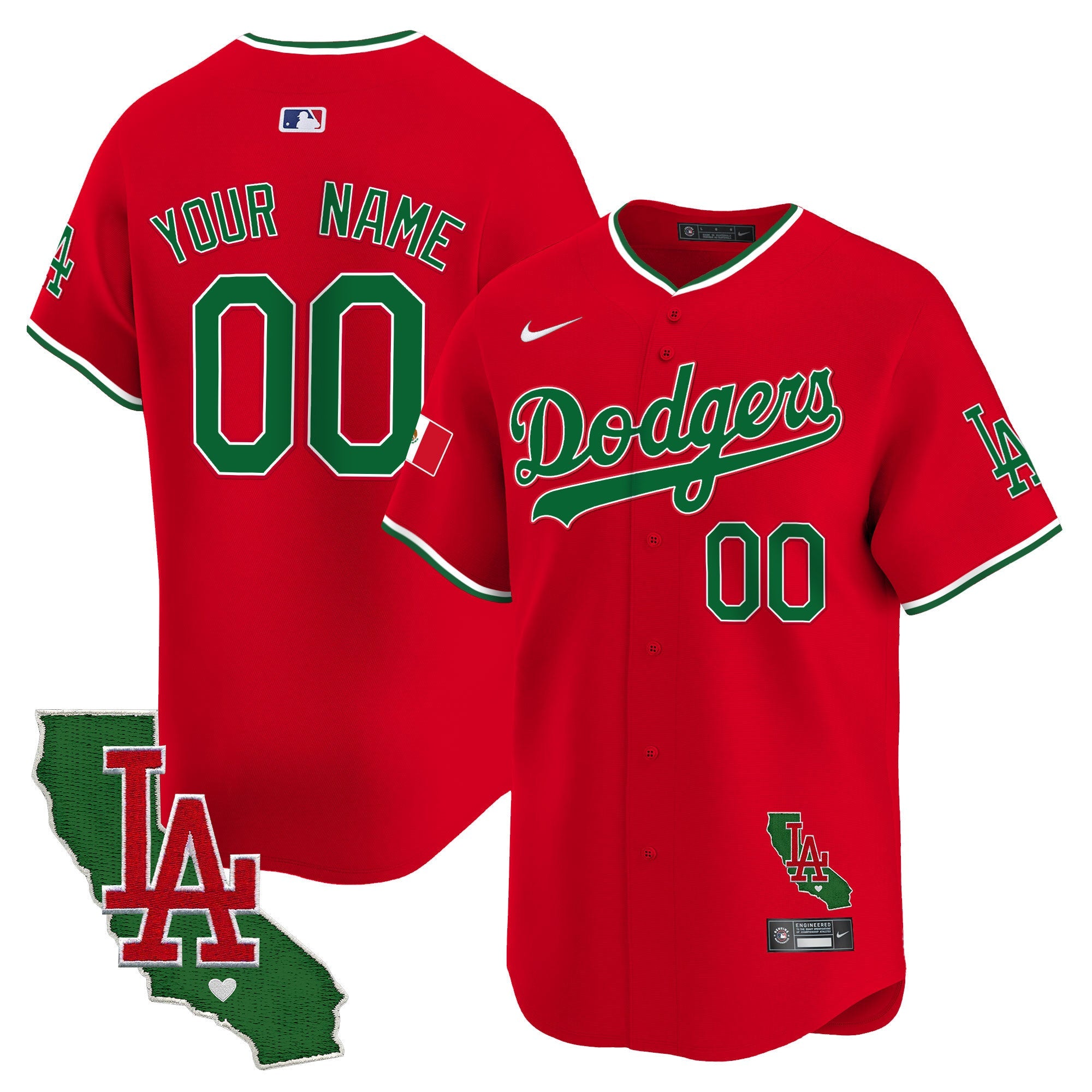 Mexico California Patch Vapor Premier Limited Custom Jersey V4
