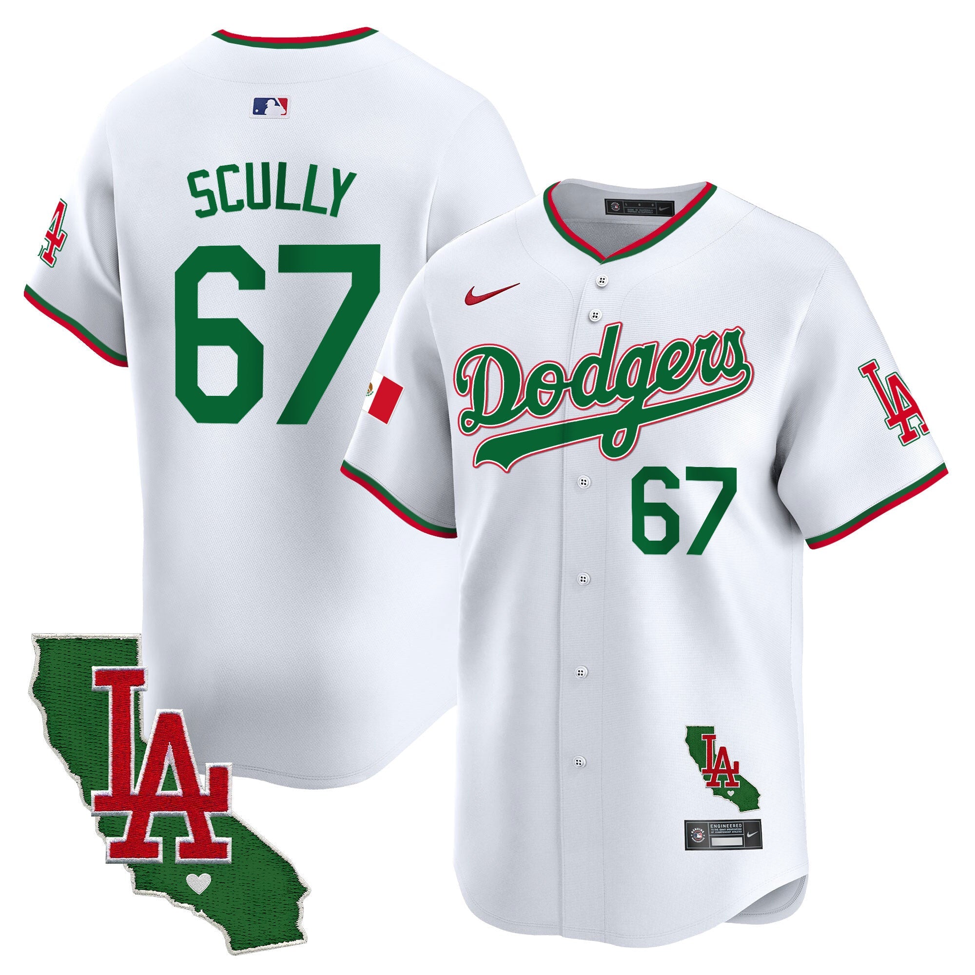 Men’s Mexico California Patch Vapor Premier Limited Jersey V4