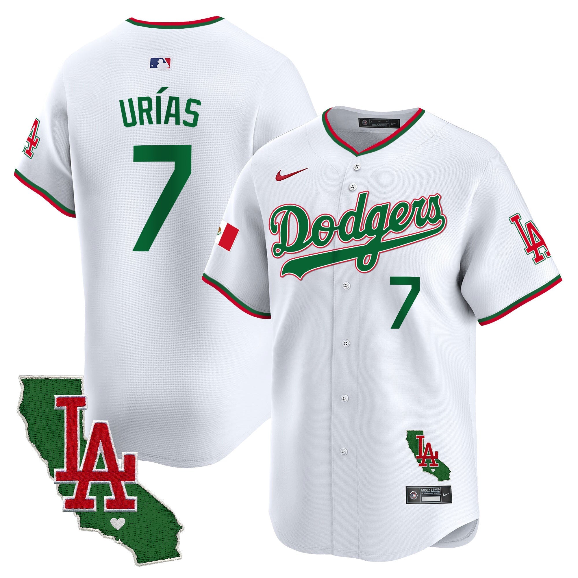 Men’s Mexico California Patch Vapor Premier Limited Jersey V4