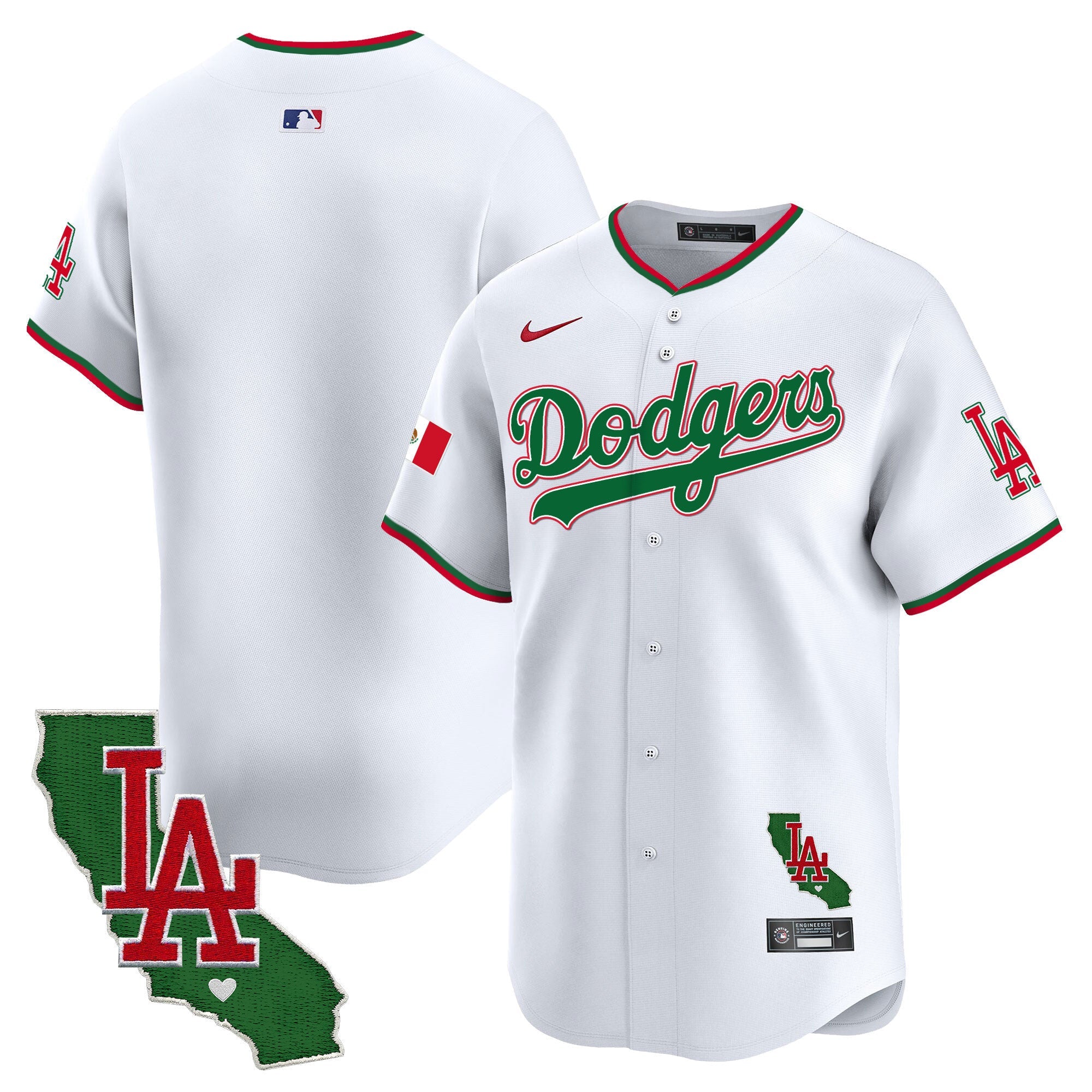 Men’s Mexico California Patch Vapor Premier Limited Jersey V4