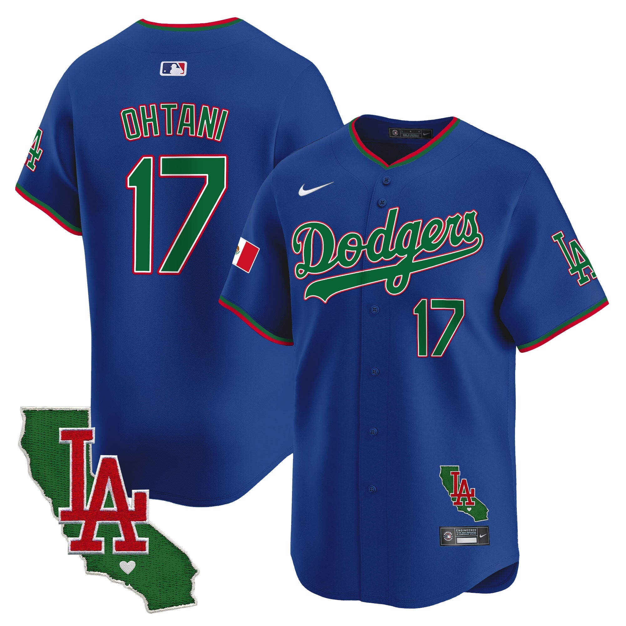 Men’s Mexico California Patch Vapor Premier Limited Jersey V4