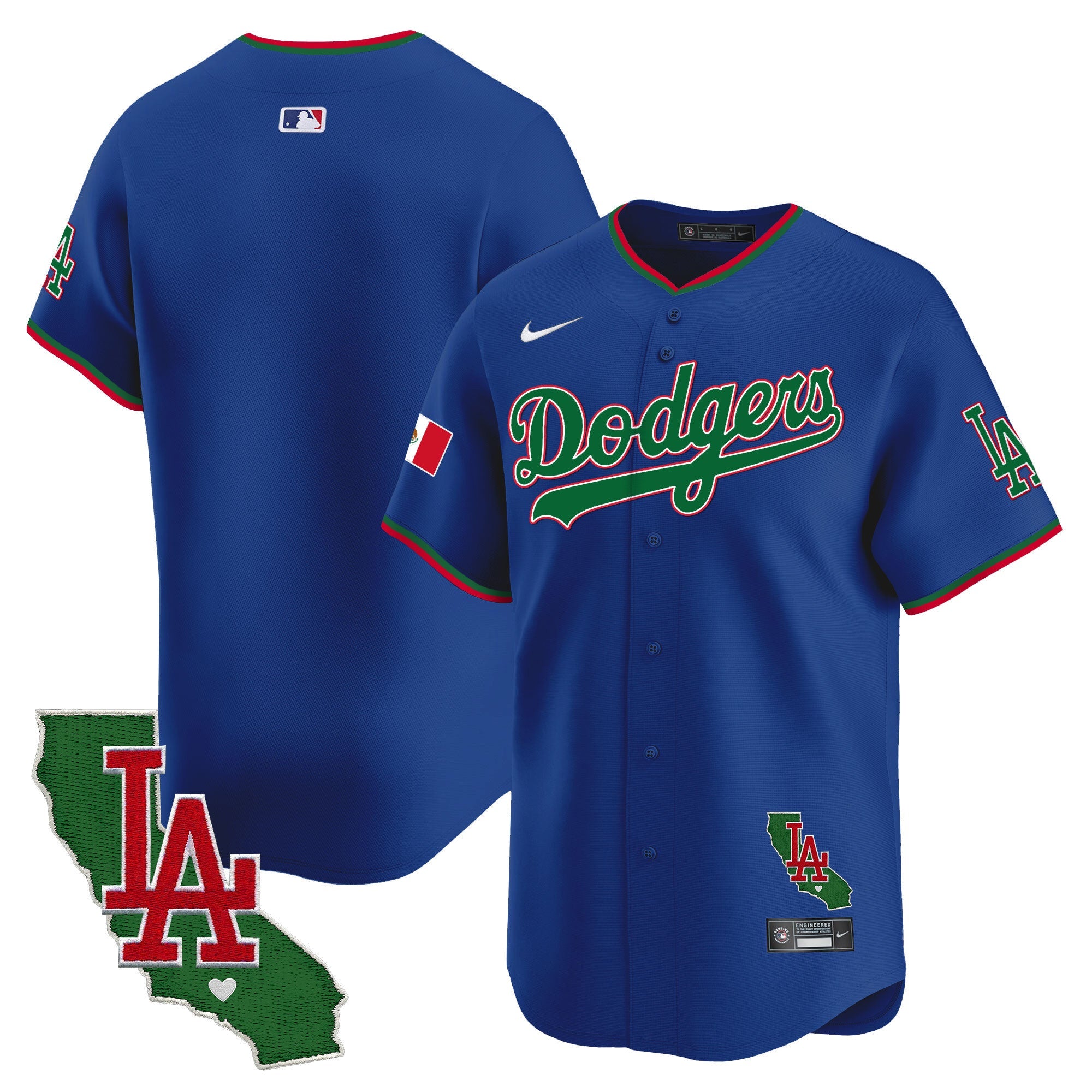 Men’s Mexico California Patch Vapor Premier Limited Jersey V4