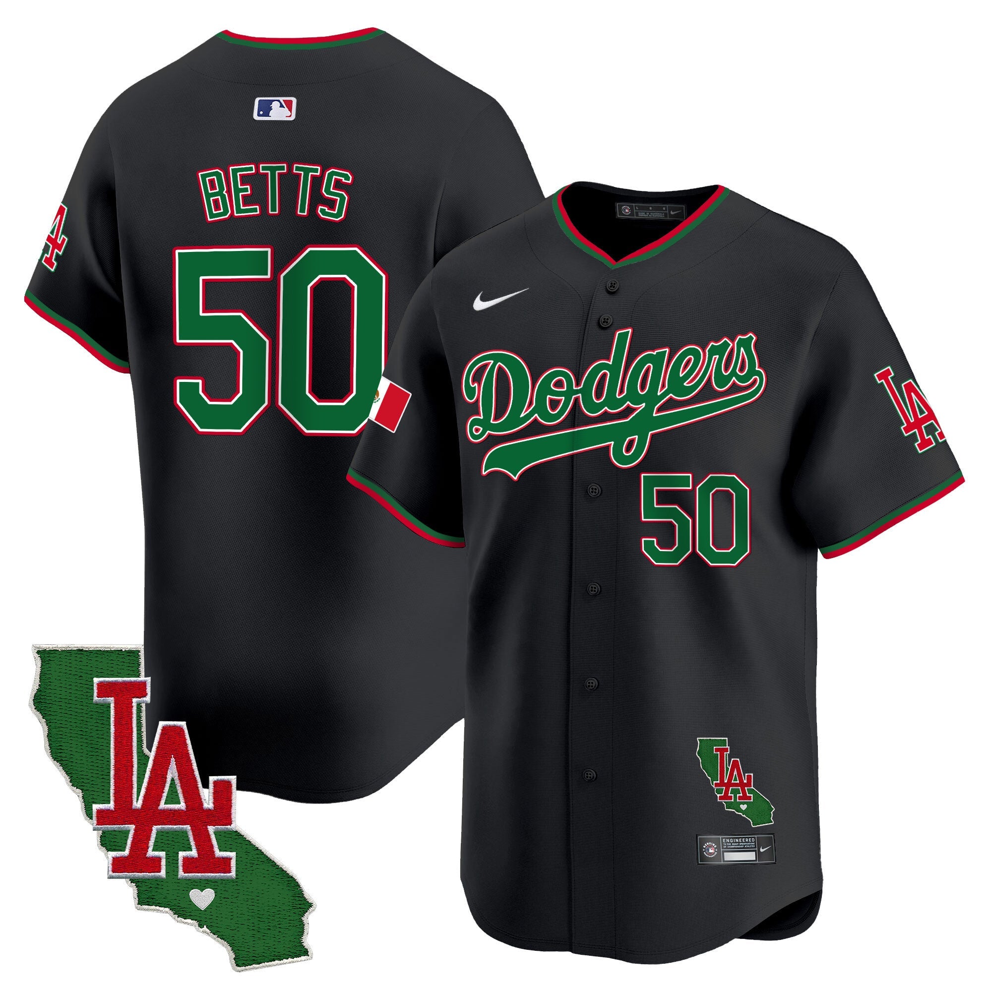 Men’s Mexico California Patch Vapor Premier Limited Jersey V4