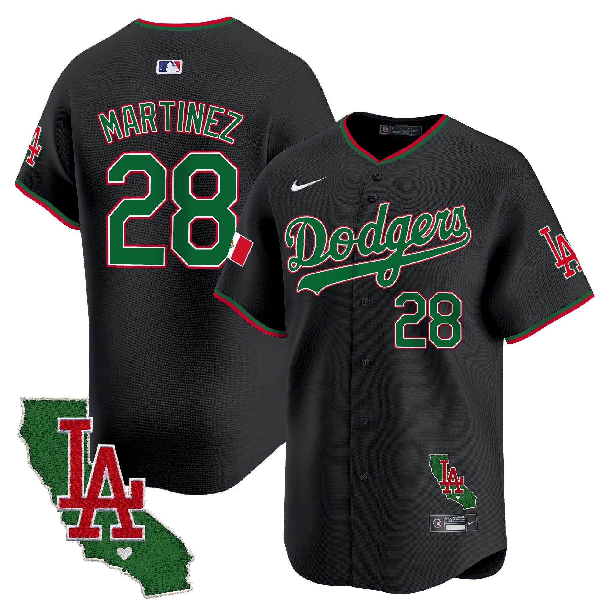Men’s Mexico California Patch Vapor Premier Limited Jersey V4