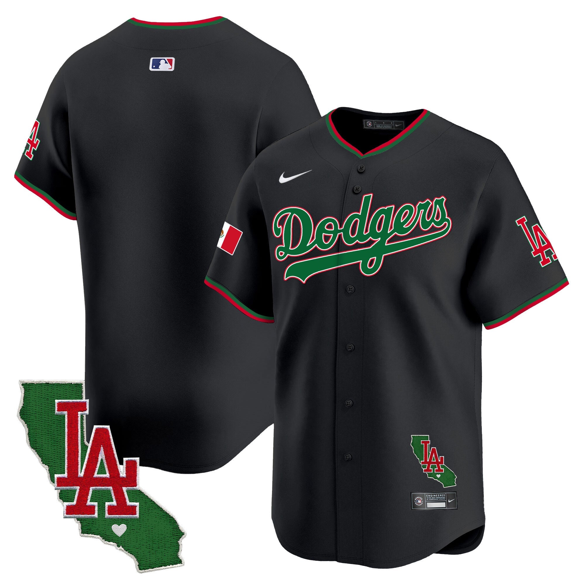 Men’s Mexico California Patch Vapor Premier Limited Jersey V4