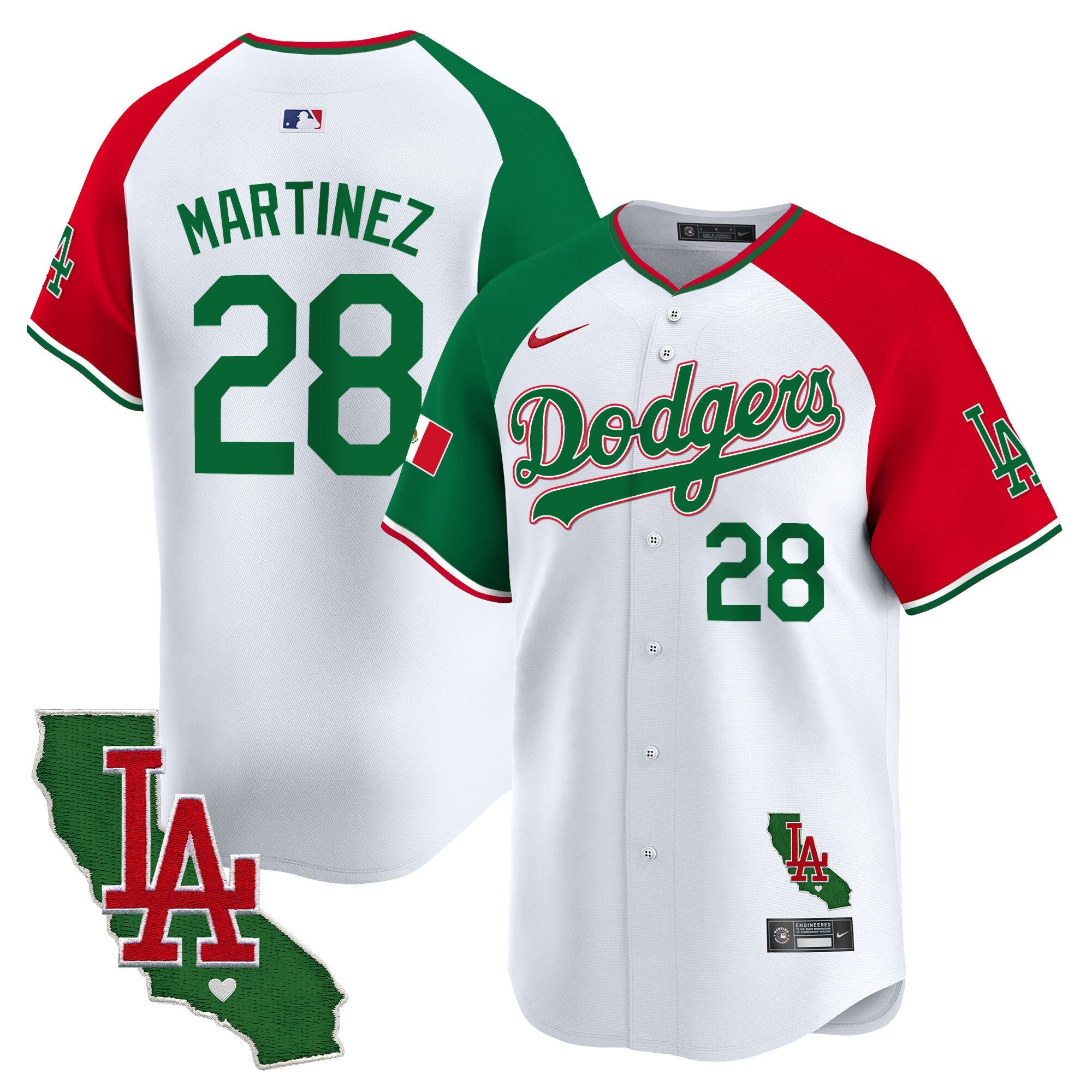 Men’s Mexico California Patch Vapor Premier Limited Jersey V4