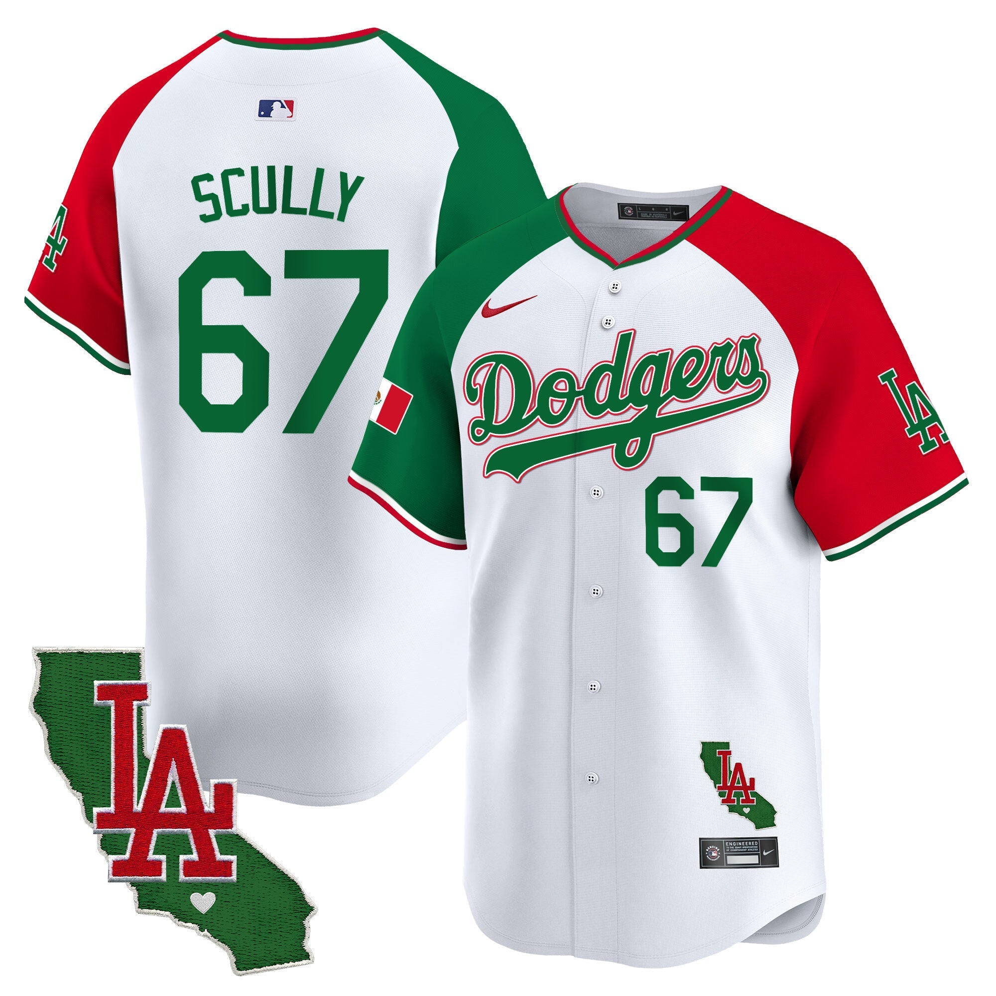 Men’s Mexico California Patch Vapor Premier Limited Jersey V4