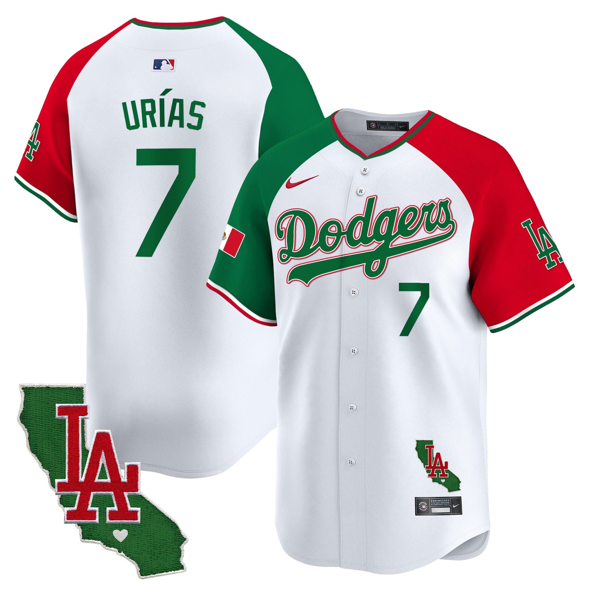 Men’s Mexico California Patch Vapor Premier Limited Jersey V4