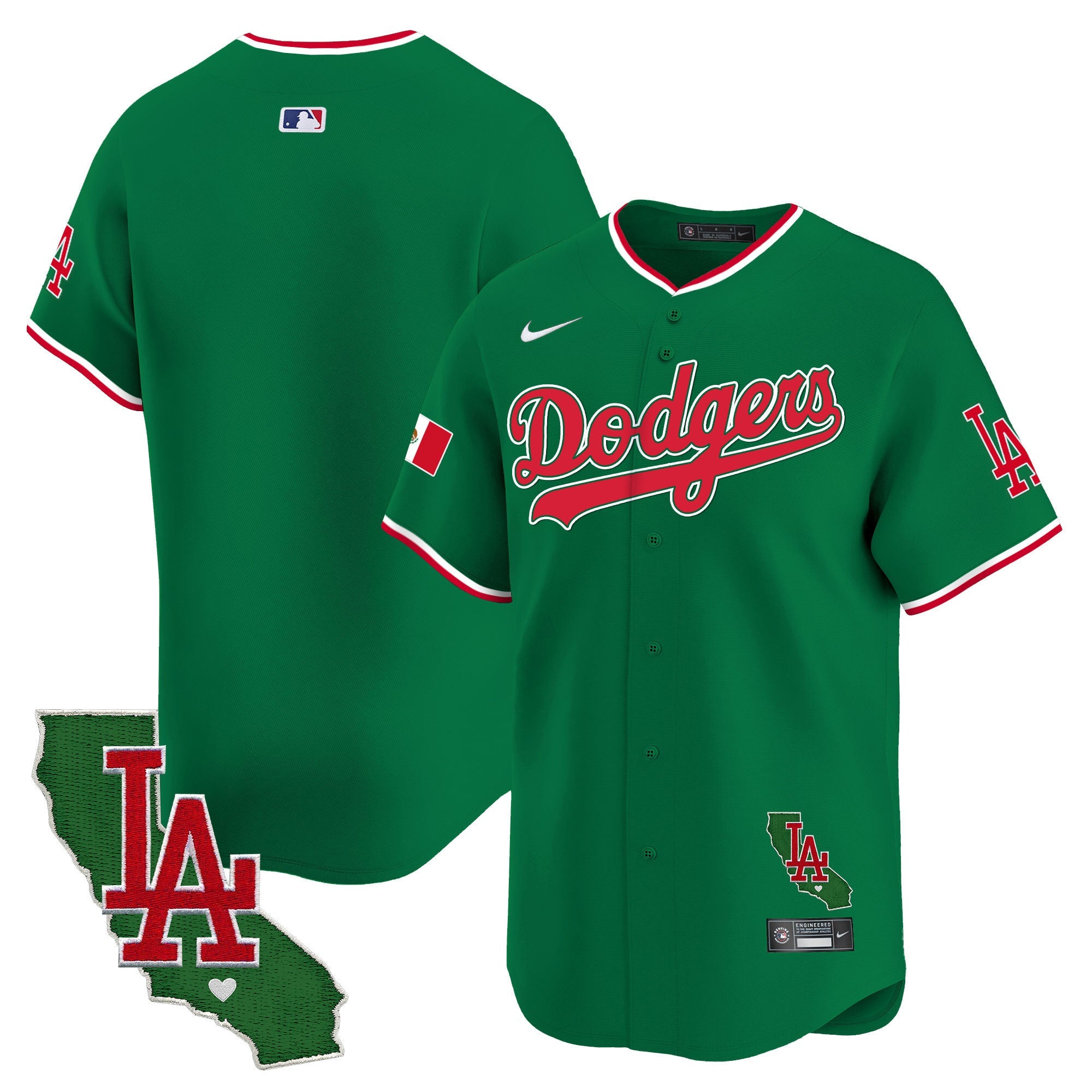 Men’s Mexico California Patch Vapor Premier Limited Jersey V4