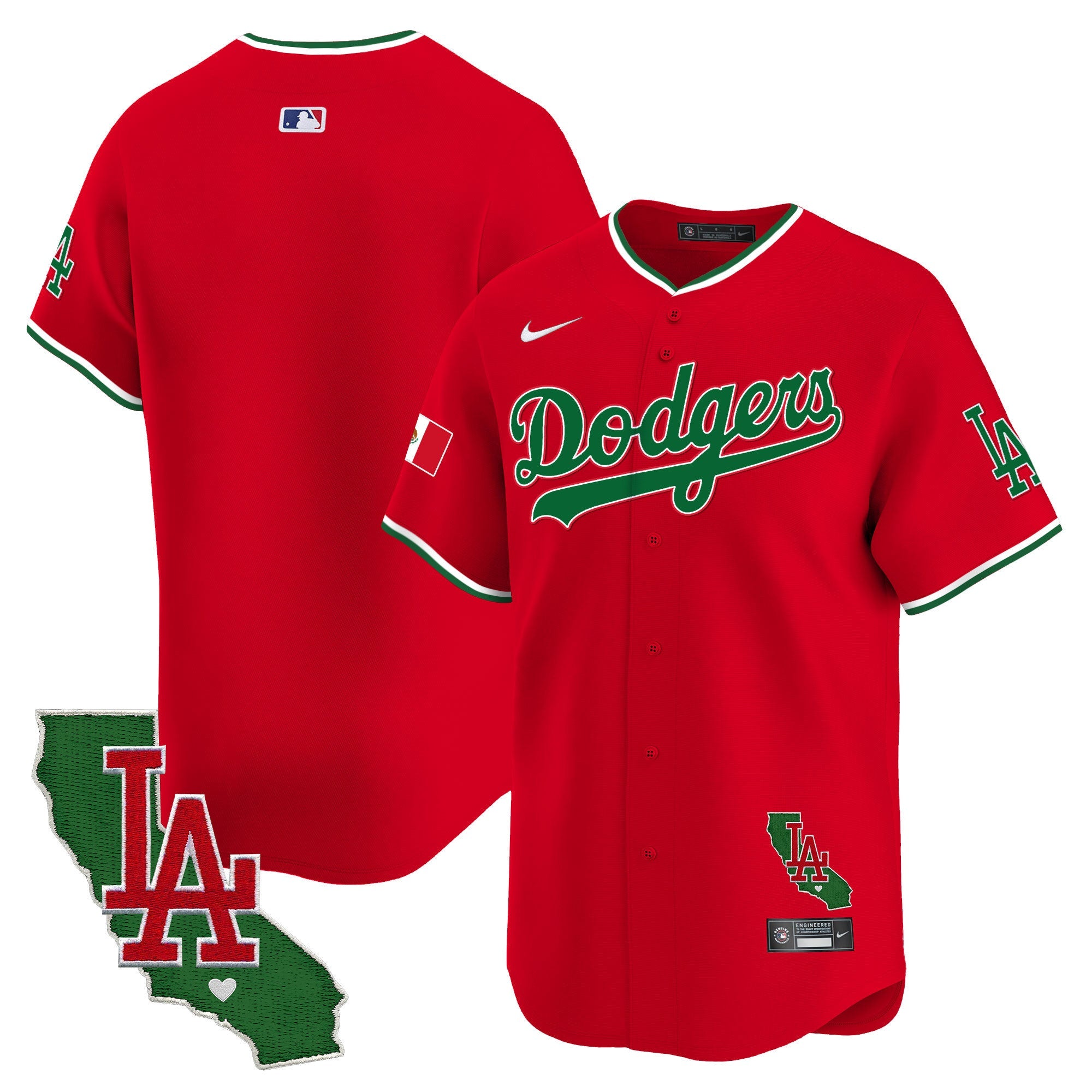 Men’s Mexico California Patch Vapor Premier Limited Jersey V4