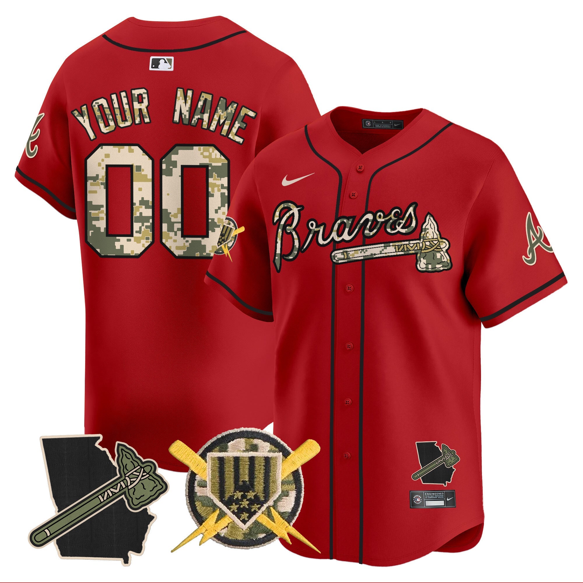 Atlanta Armed Forces Day Vapor Premier Limited Custom Jersey