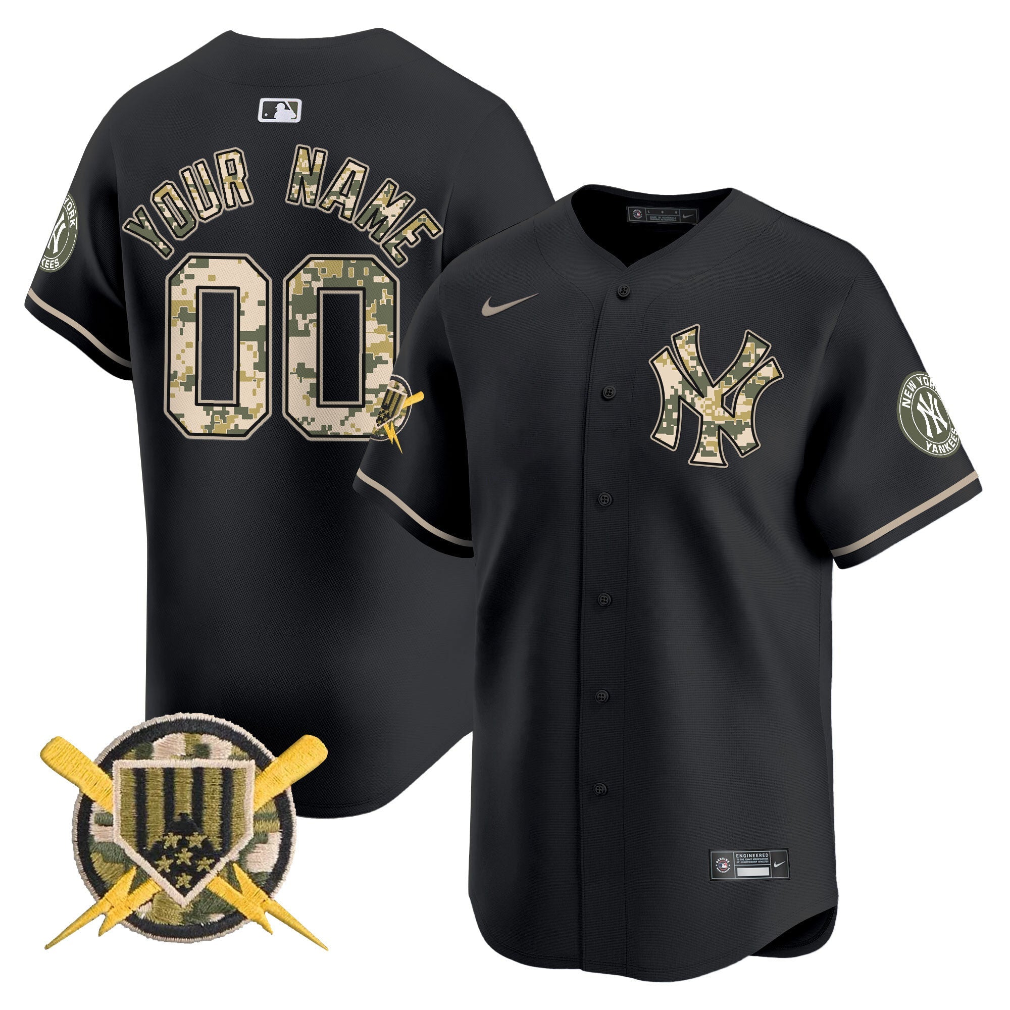 New York Armed Forces Day Vapor Premier Limited Custom Jersey