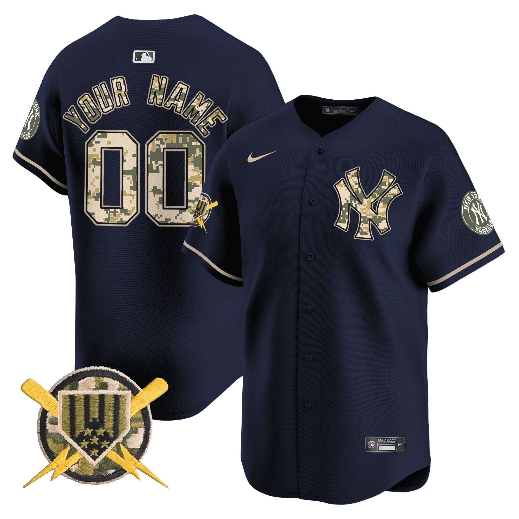 New York Armed Forces Day Vapor Premier Limited Custom Jersey