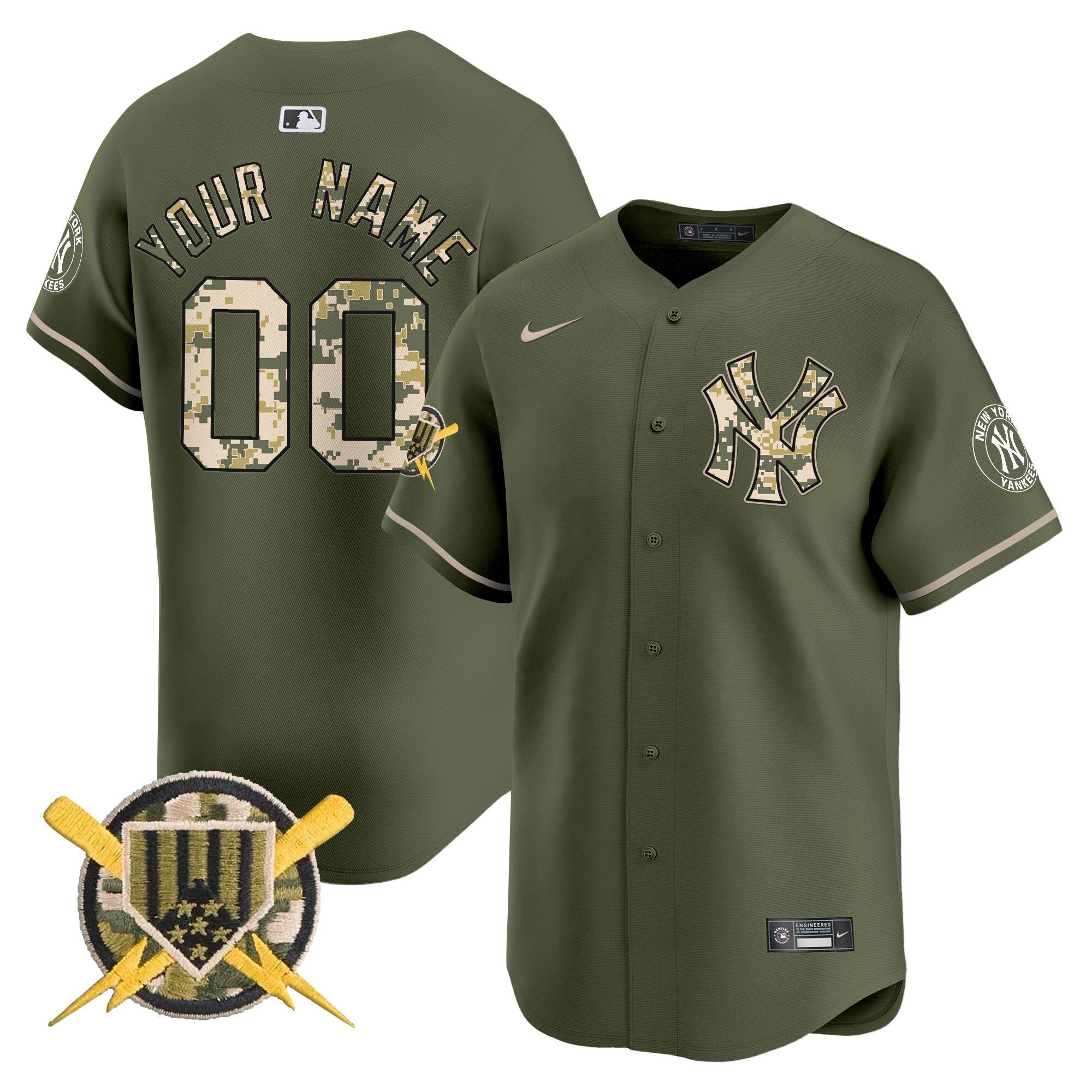 New York Armed Forces Day Vapor Premier Limited Custom Jersey