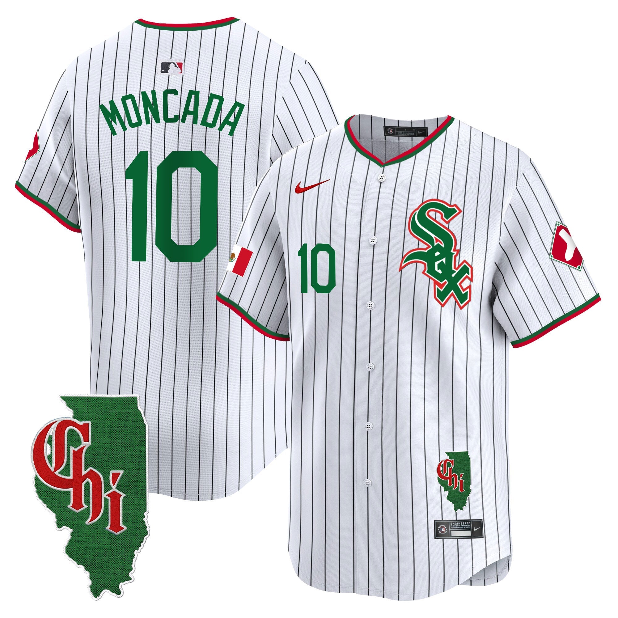 Men’s Chicago Mexico Vapor Premier Limited Jersey – Illinois Patch