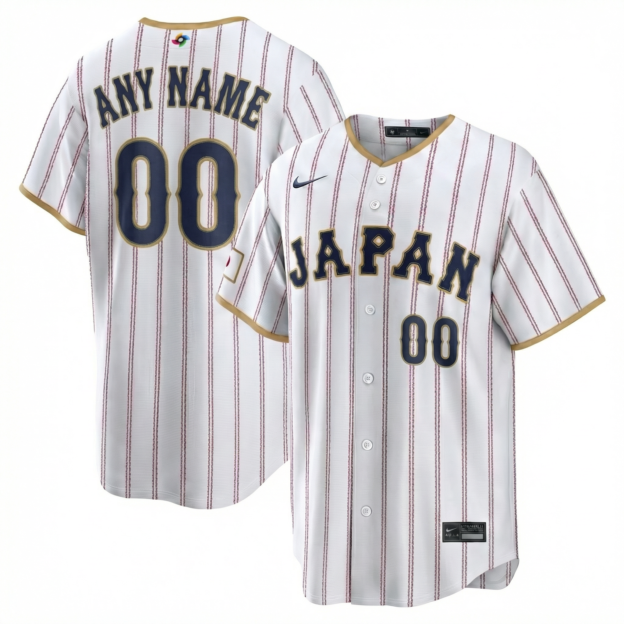Japan Custom baseball jersey (Made to order ships 3-6 weeks)