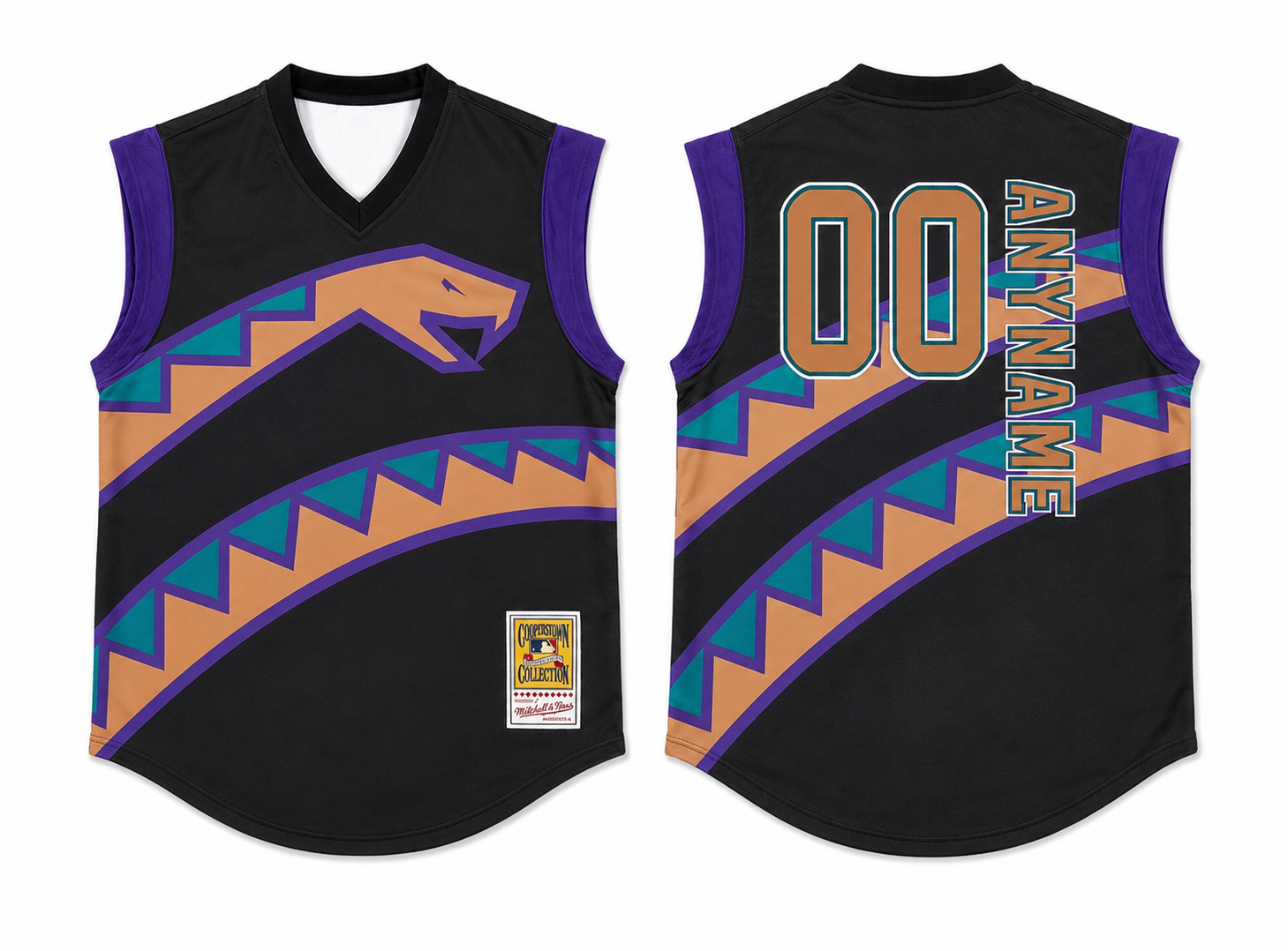 Arizona Turn Ahead the Clock 1998-2006 Snake Era Custom Jersey