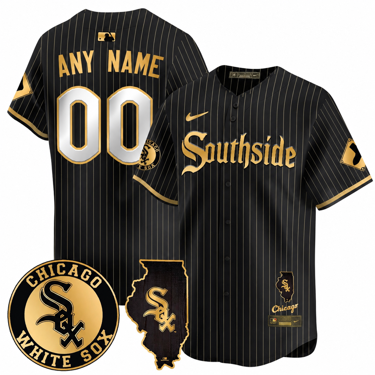 Custom Men’s Chicago 2024 City Connect Vaper Premier Limited Jersey