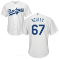 Los Angeles Sportscaster #67 Vin Scully Retired White Home Stitched Cool Base Jersey